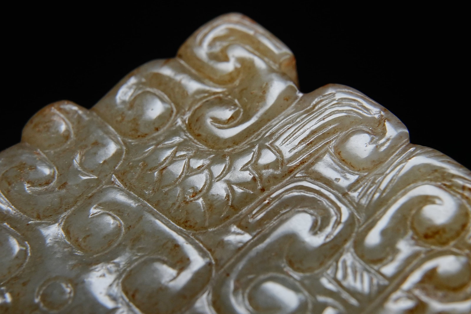 Jade Carved Dragon Pattern Ornament - 7