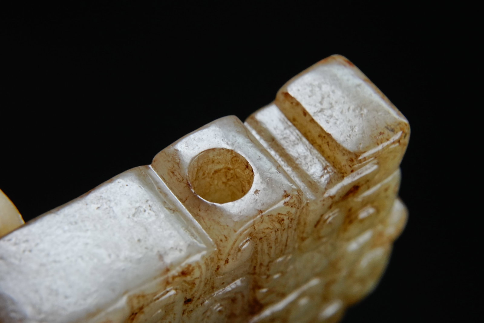 Jade Carved Dragon Pattern Ornament - 9