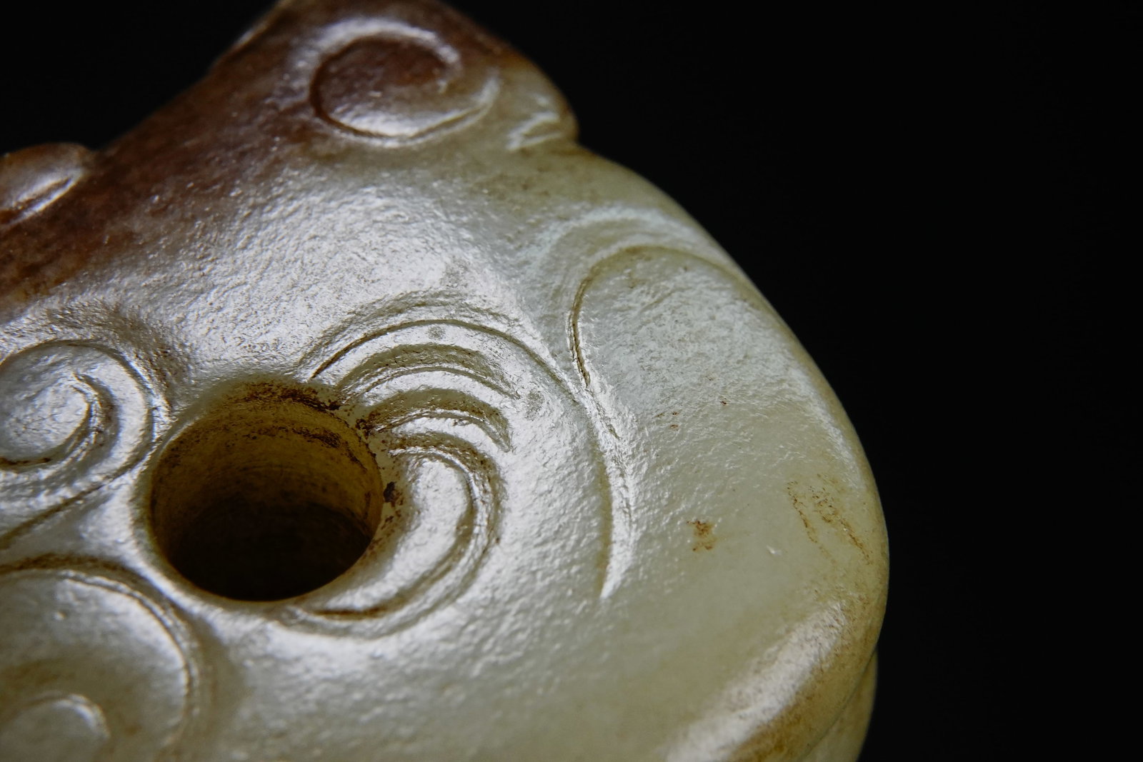 Jade Carved Dragon Shape Ornament - 5