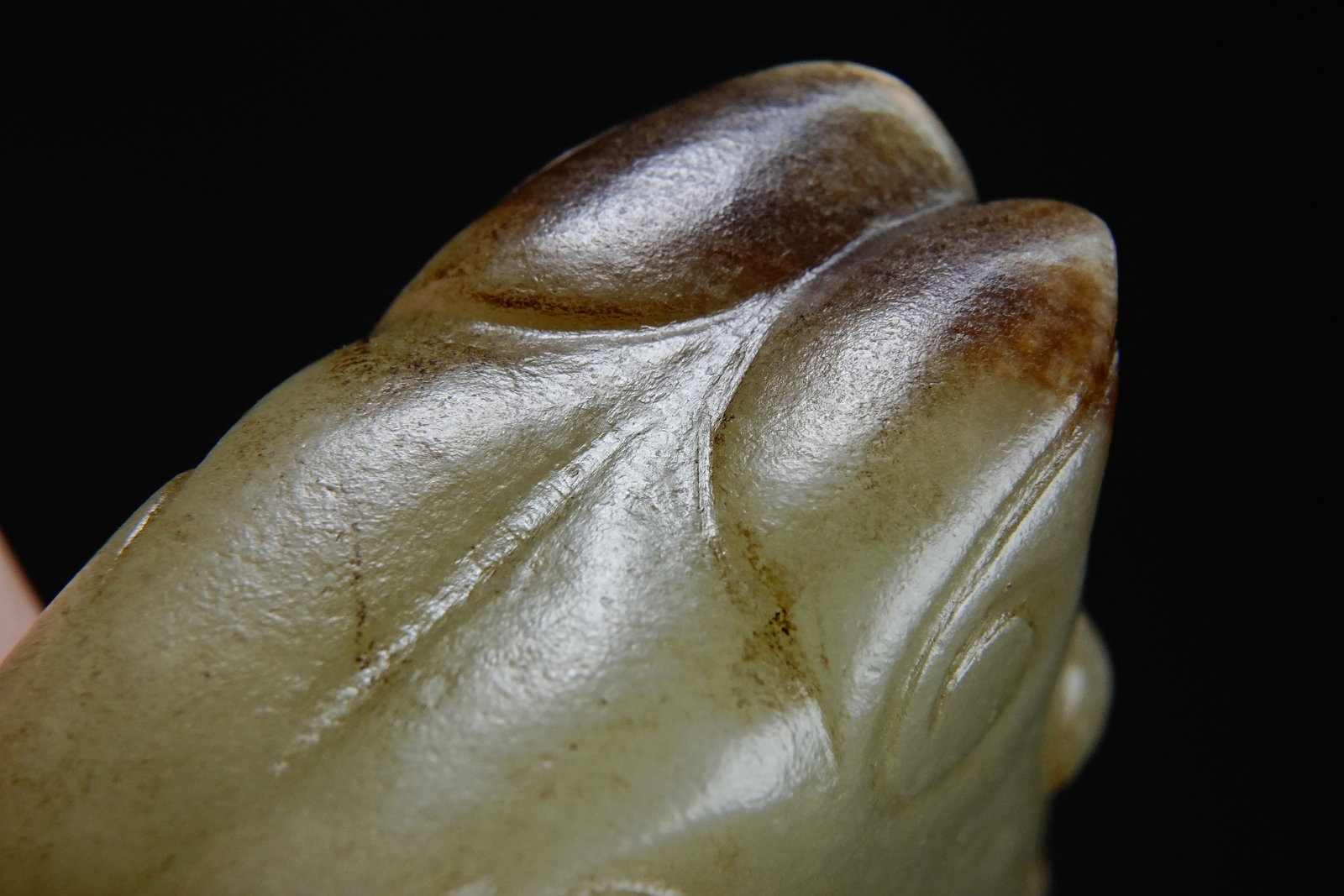 Jade Carved Dragon Shape Ornament - 7