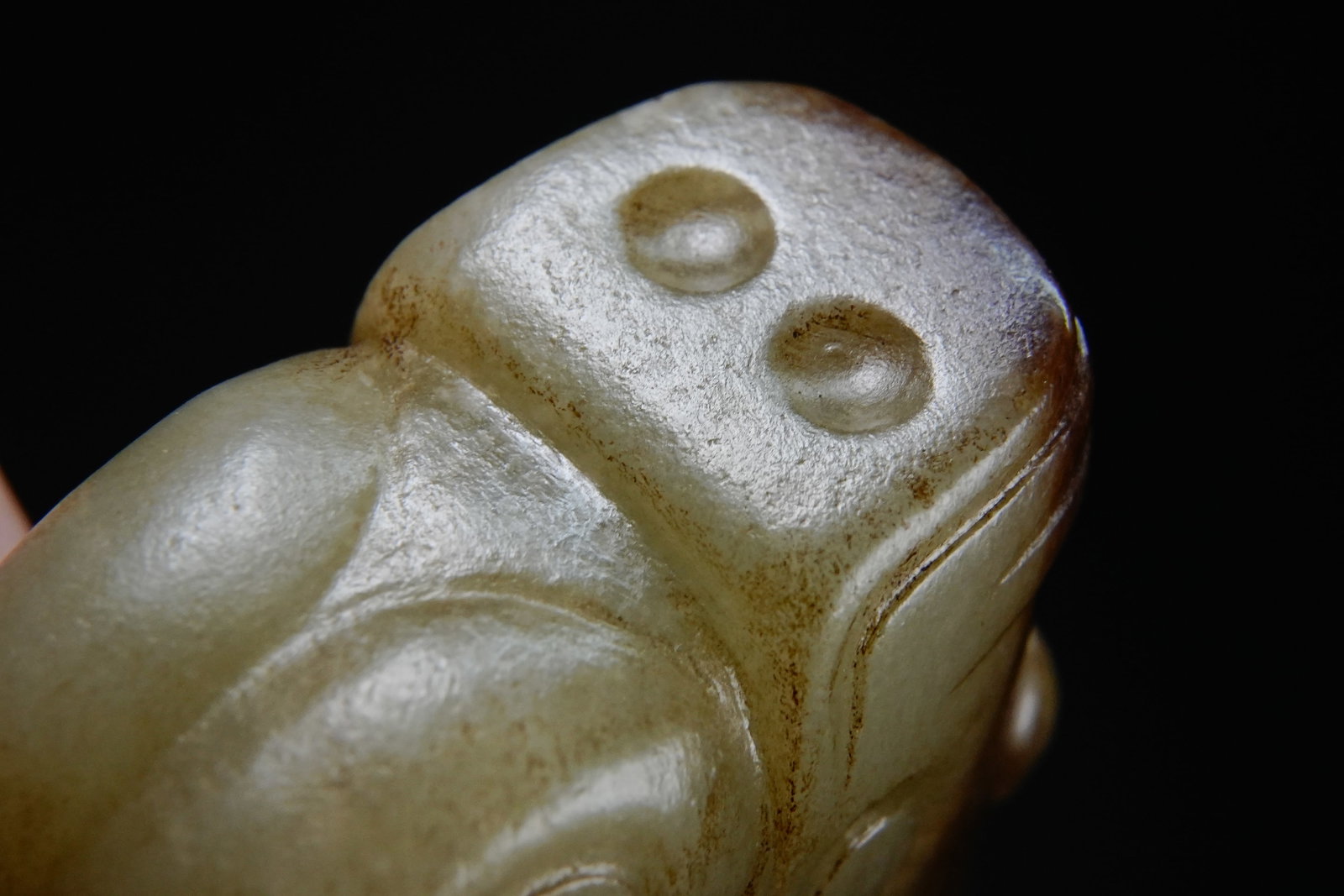 Jade Carved Dragon Shape Ornament - 9