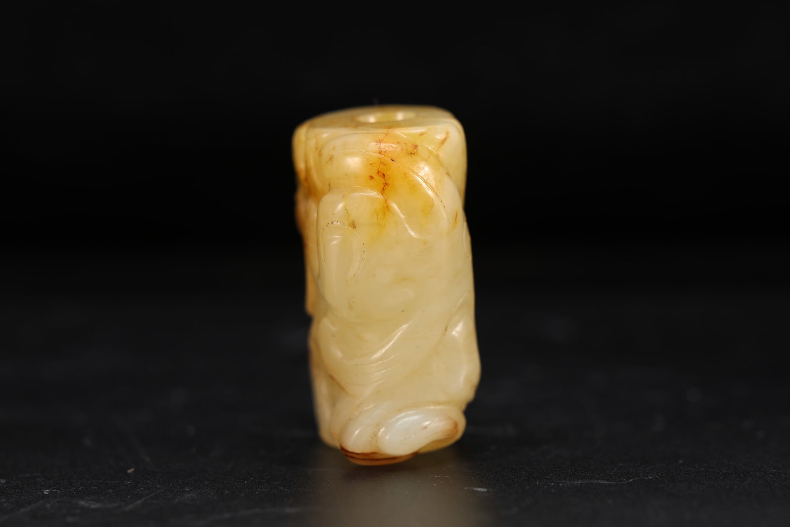 Jade Carved Chi Dragon Pattern Ornament - 4