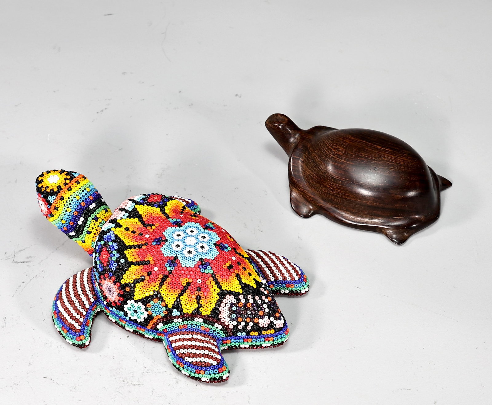 Hand Made Beads Mexican Turtle And Wood Carved Turtle (1 of 7)