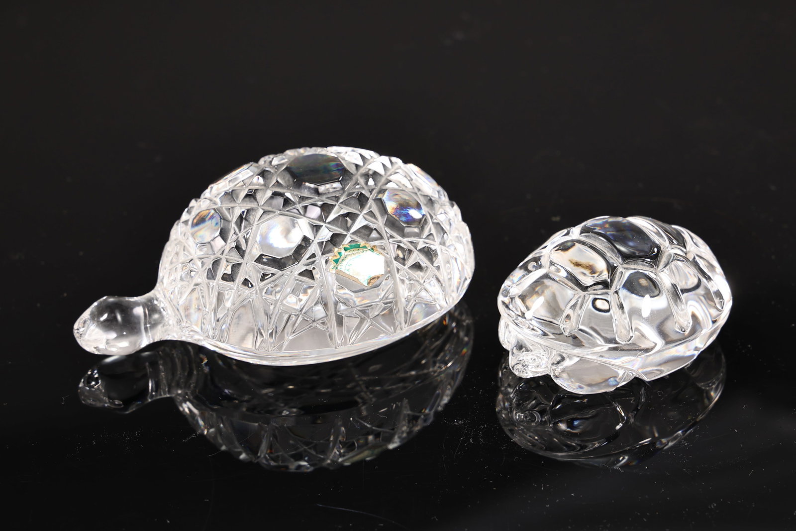 Two Crystal Turtles Paperweight Figurine By Waterford, Steuben (1 of 8)
