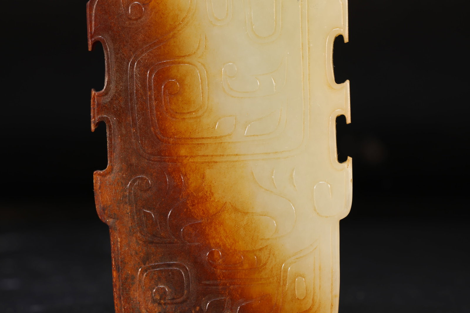 Jade Carved Bird Pattern Bi - 3