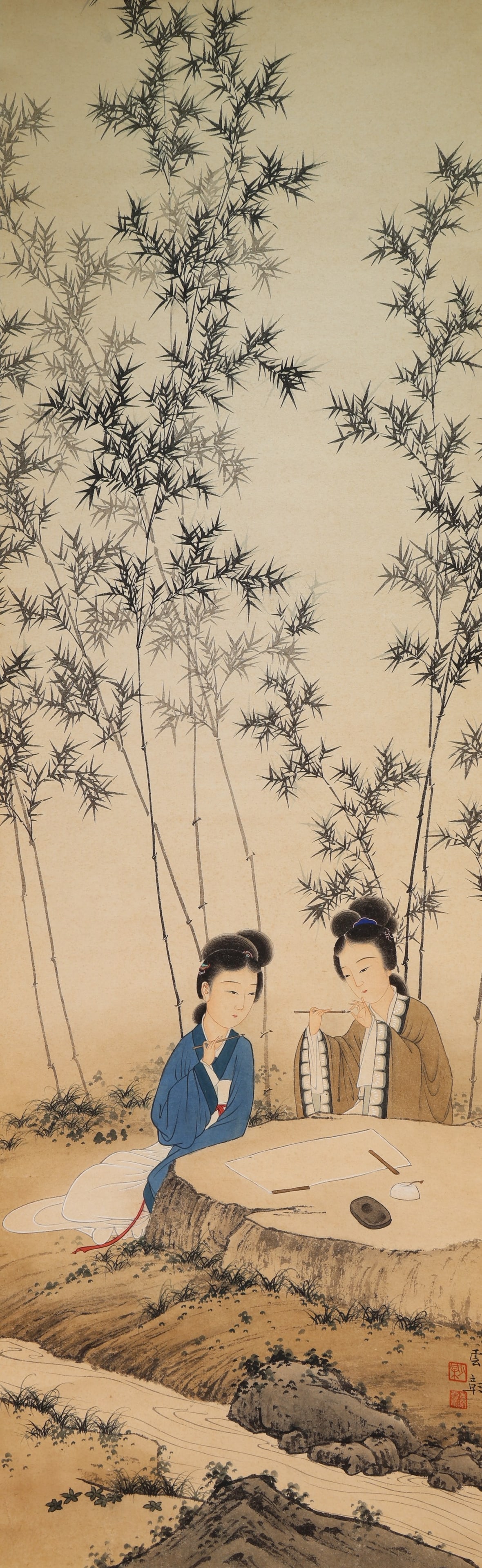 Chinese Drawing Beauty Painting,Chen Shaomei Mark: Chinese Drawing Beauty Painting,Chen Shaomei Mark (1108 x 34cm)