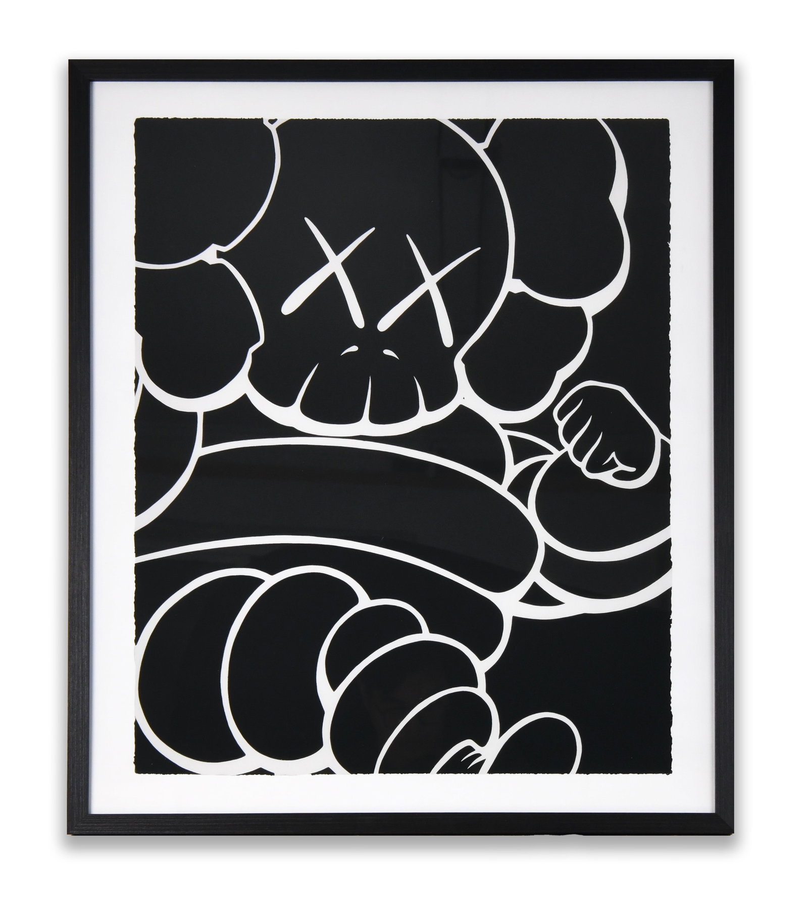 KAWS (b. 1974), Companion (Close-Up, Black & White) (1 of 1)