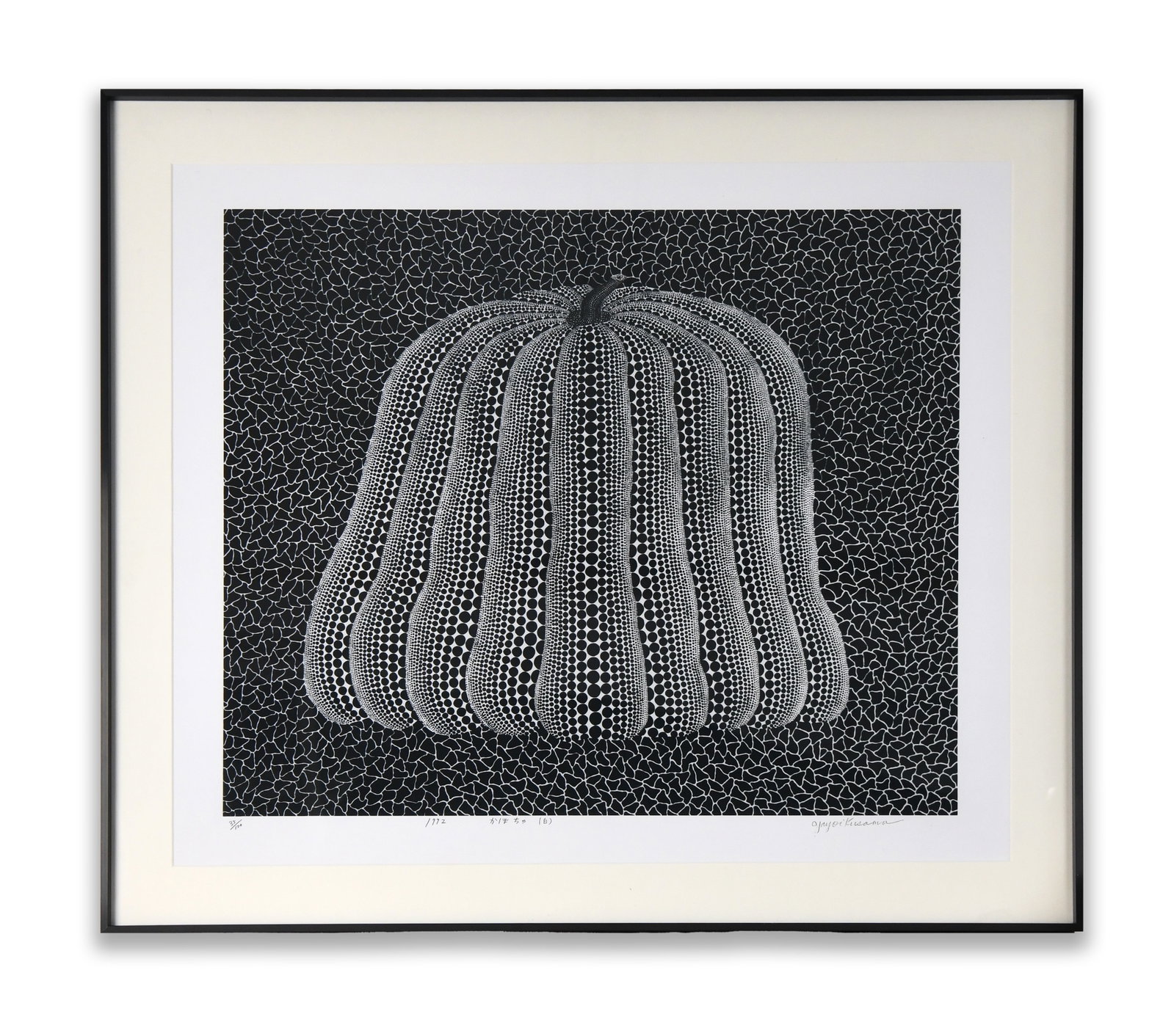 Yayoi Kusama (b. 1929), Pumpkin (Monochrome) (1 of 1)
