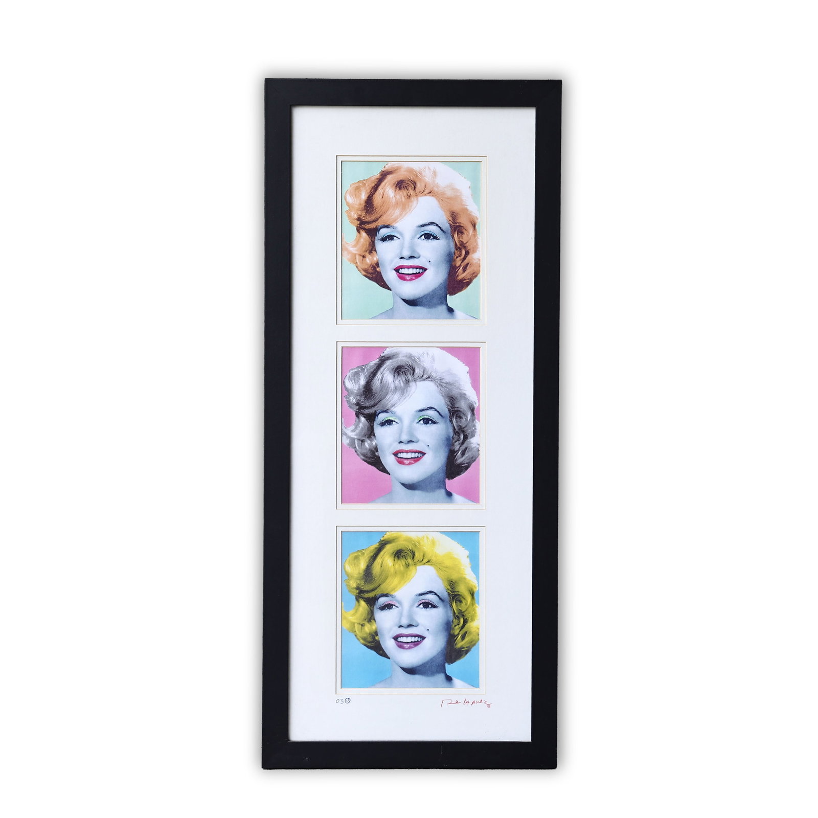 Marilyn Monroe Neues Portrait Print 2003 By De La Nuez: Marilyn Monroe Neues Portrait Print 2003 By De La Nuez (36 x 83.5 x 2 cm)