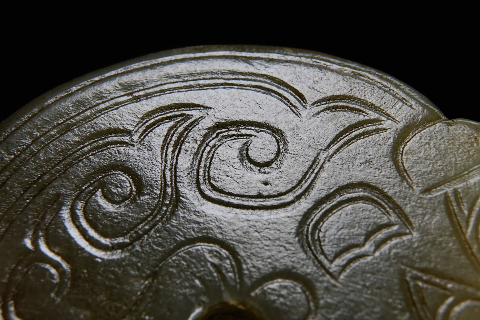 Jade Carved Dragon Pattern Ornament - 4