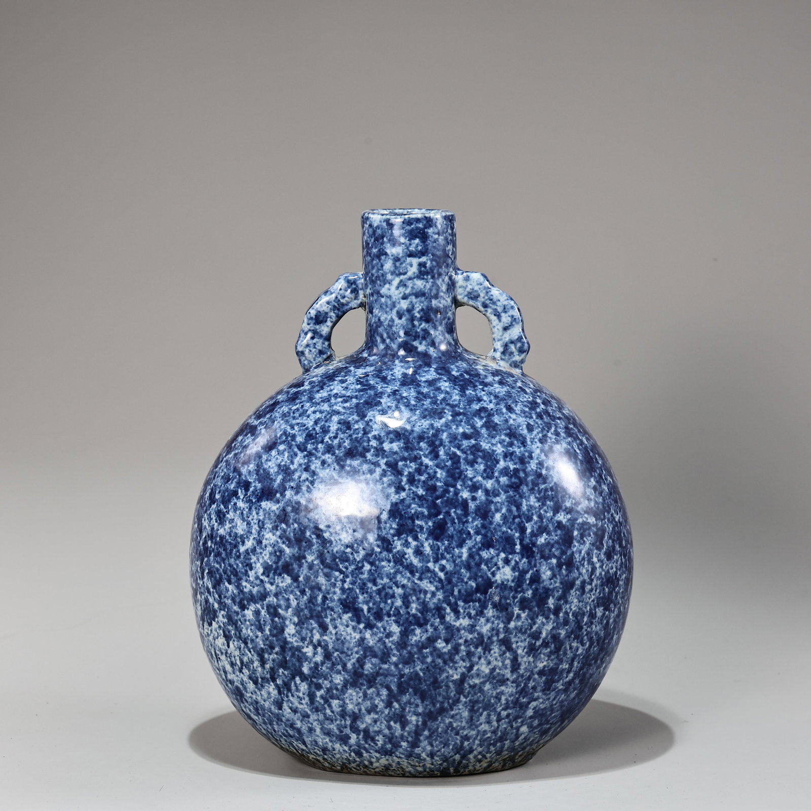 Chinese Robin's Egg Blue Monochrome Porcelain Flask Vase (1 of 7)