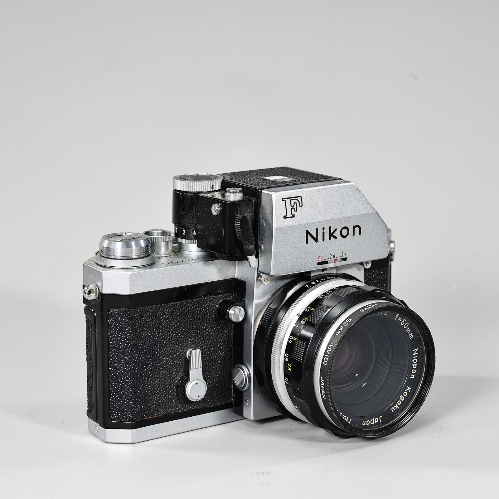Nikon F SLR Film Camera And 52mm Lens With Case (1 of 8)