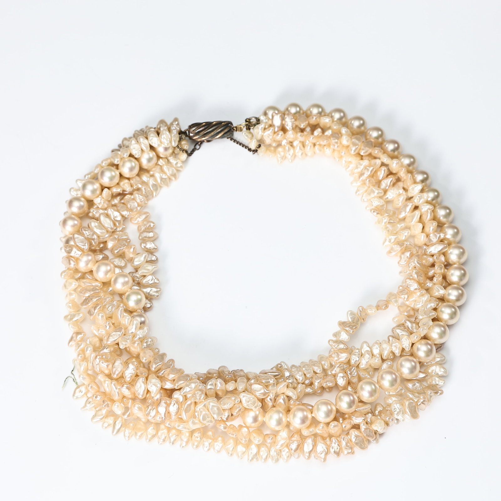 Metall Simulated Pearl Necklace (1 of 5)