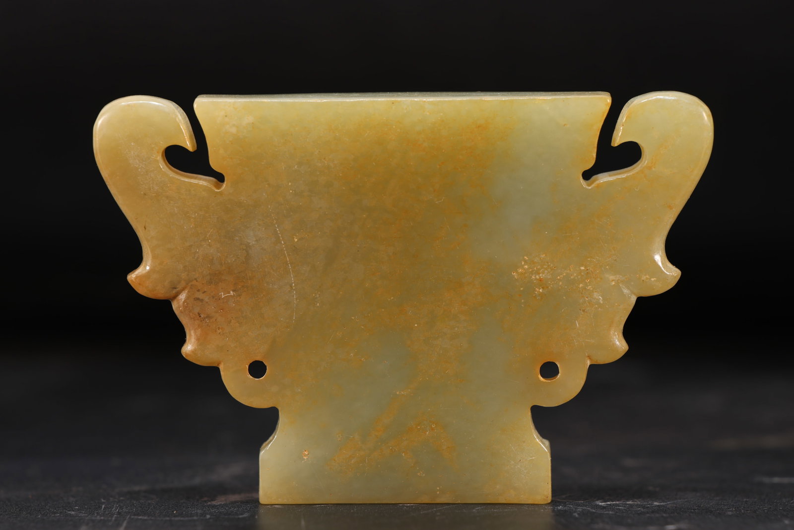 Jade Carved Character Face Pattern Bi - 4