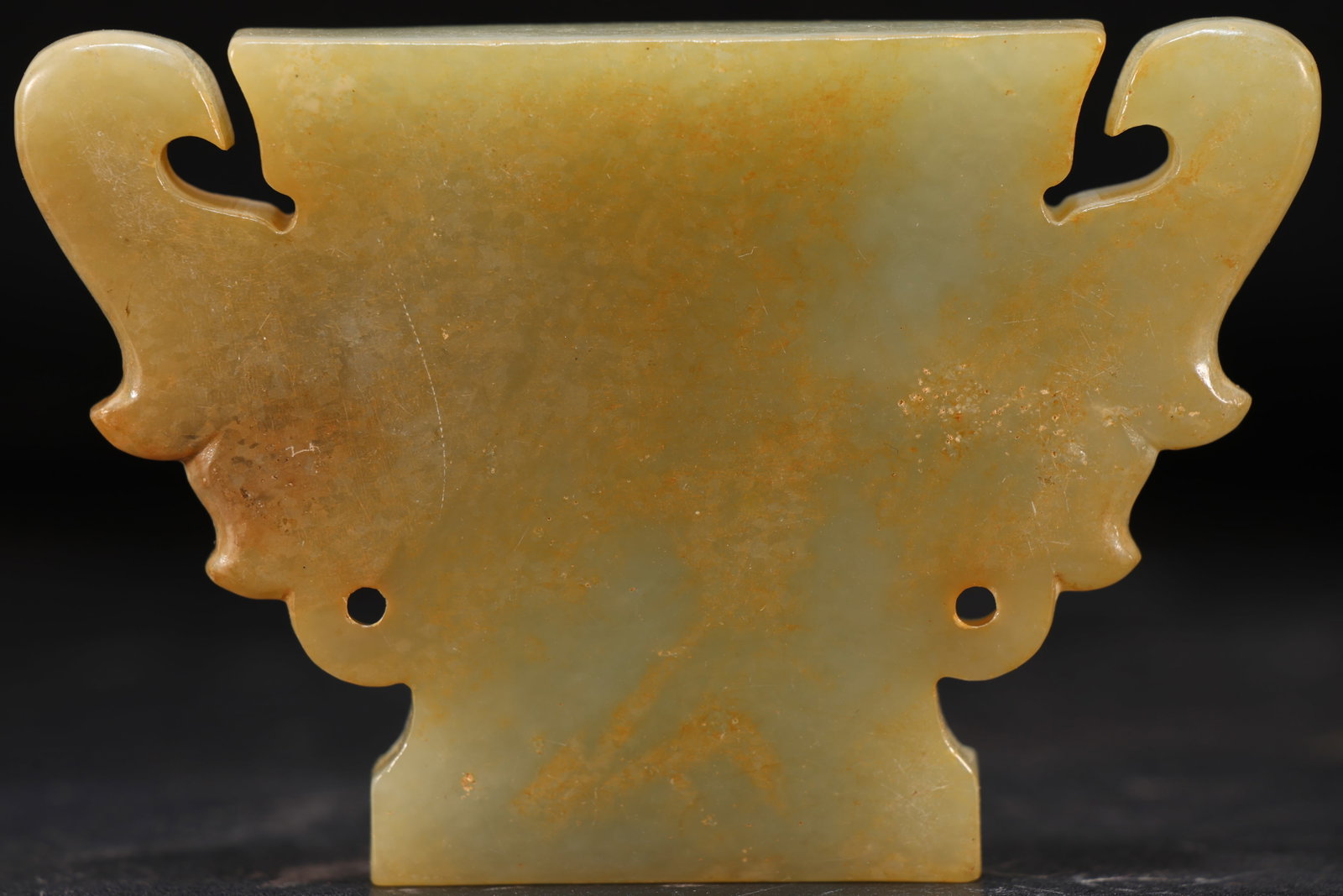 Jade Carved Character Face Pattern Bi - 5