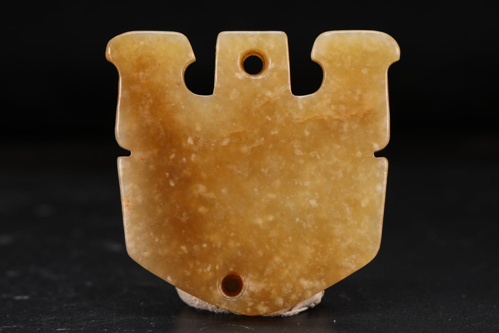 Jade Carved Beast Face Pattern Bi - 3