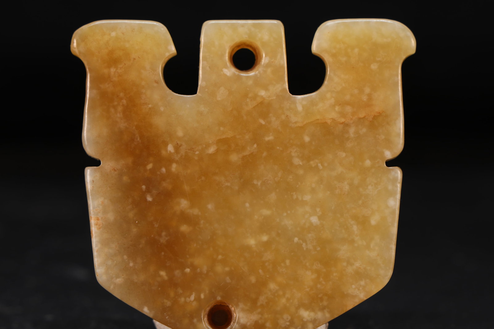 Jade Carved Beast Face Pattern Bi - 4