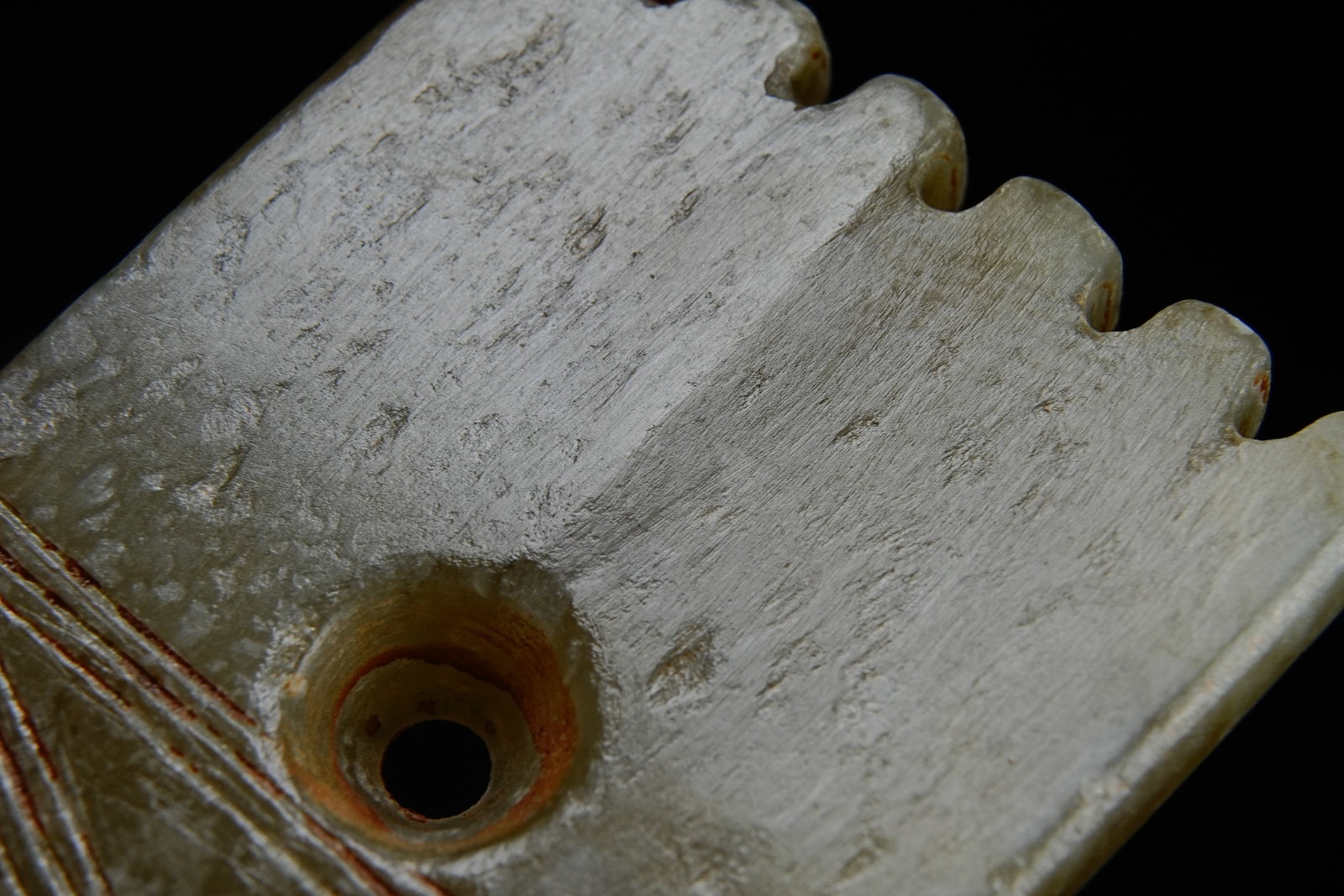Jade Carved Cloud Pattern Ge - 3