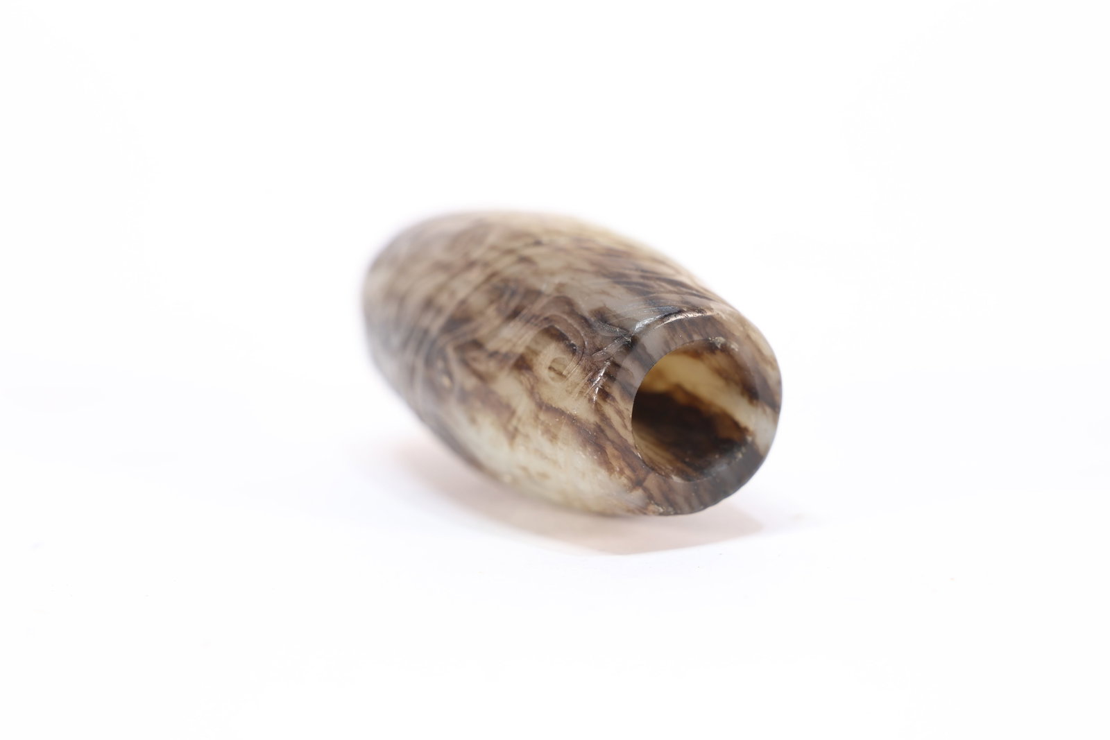 Jade Carved Cloud Pattern Bead - 4