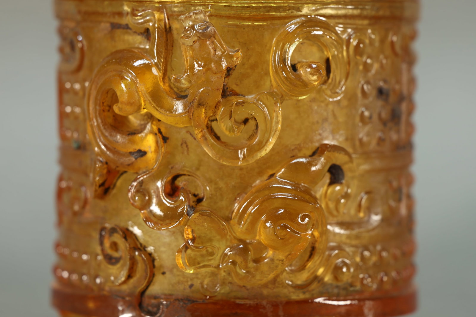 Glassware Carved Dragon Pattern Cup - 4
