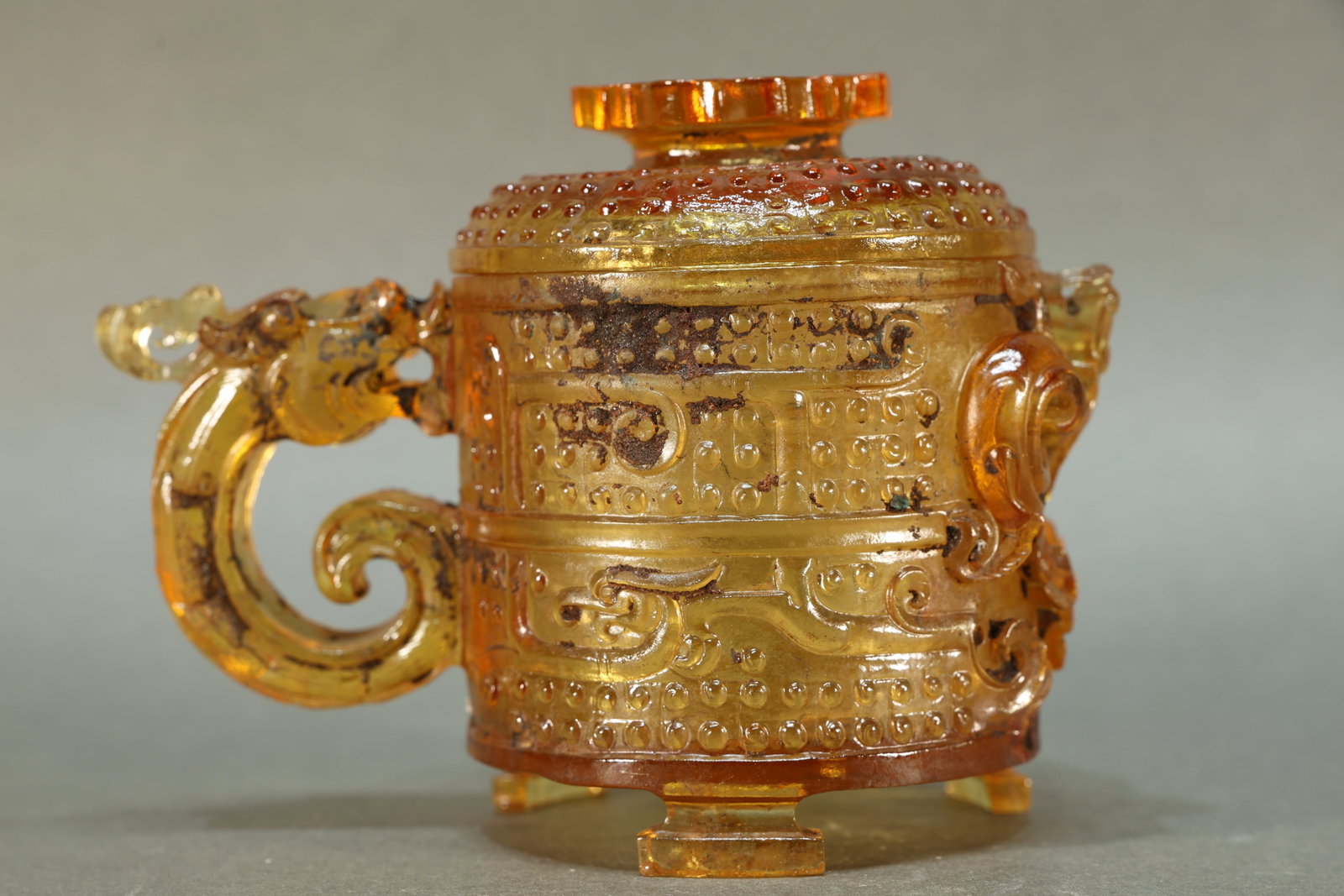 Glassware Carved Dragon Pattern Cup - 5