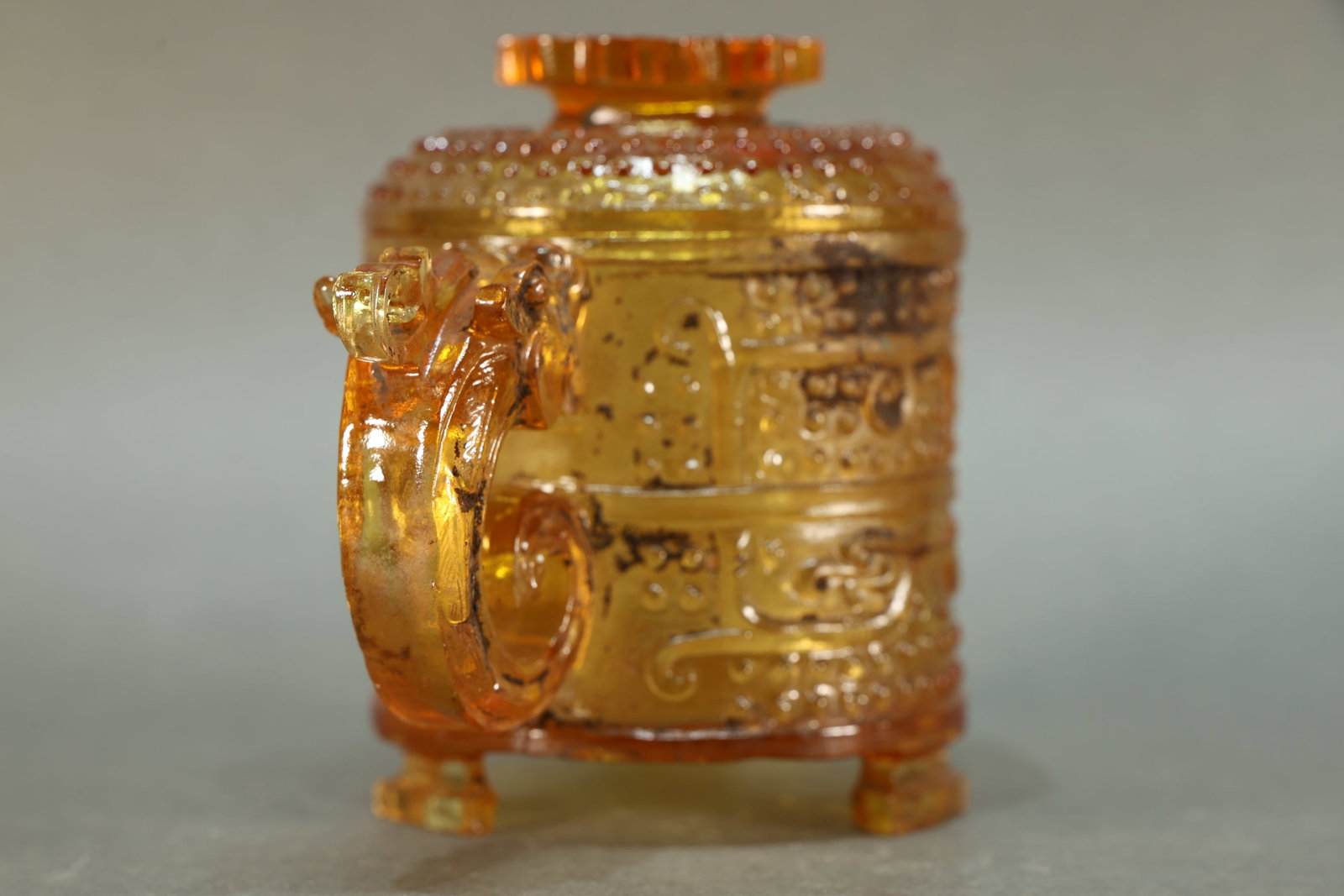Glassware Carved Dragon Pattern Cup - 7