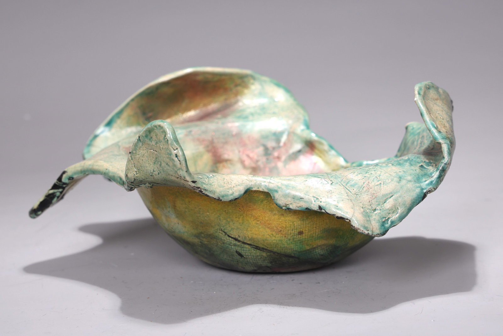 Art Pottery Ceramic Leaf Bowl (1 of 6)