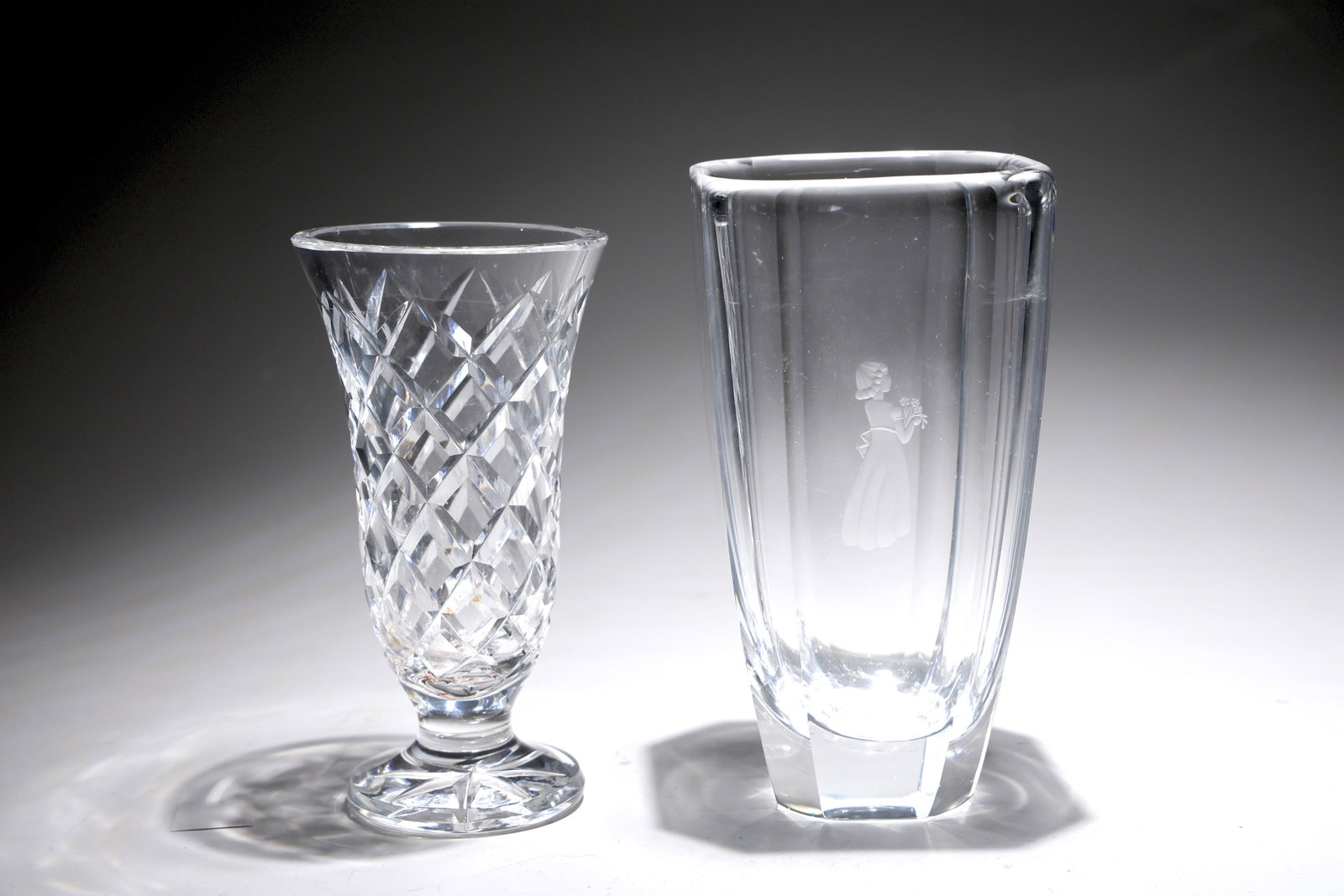 Waterford Crystal Cut Flower Vase And Orrefors Signed Vase (1 of 6)
