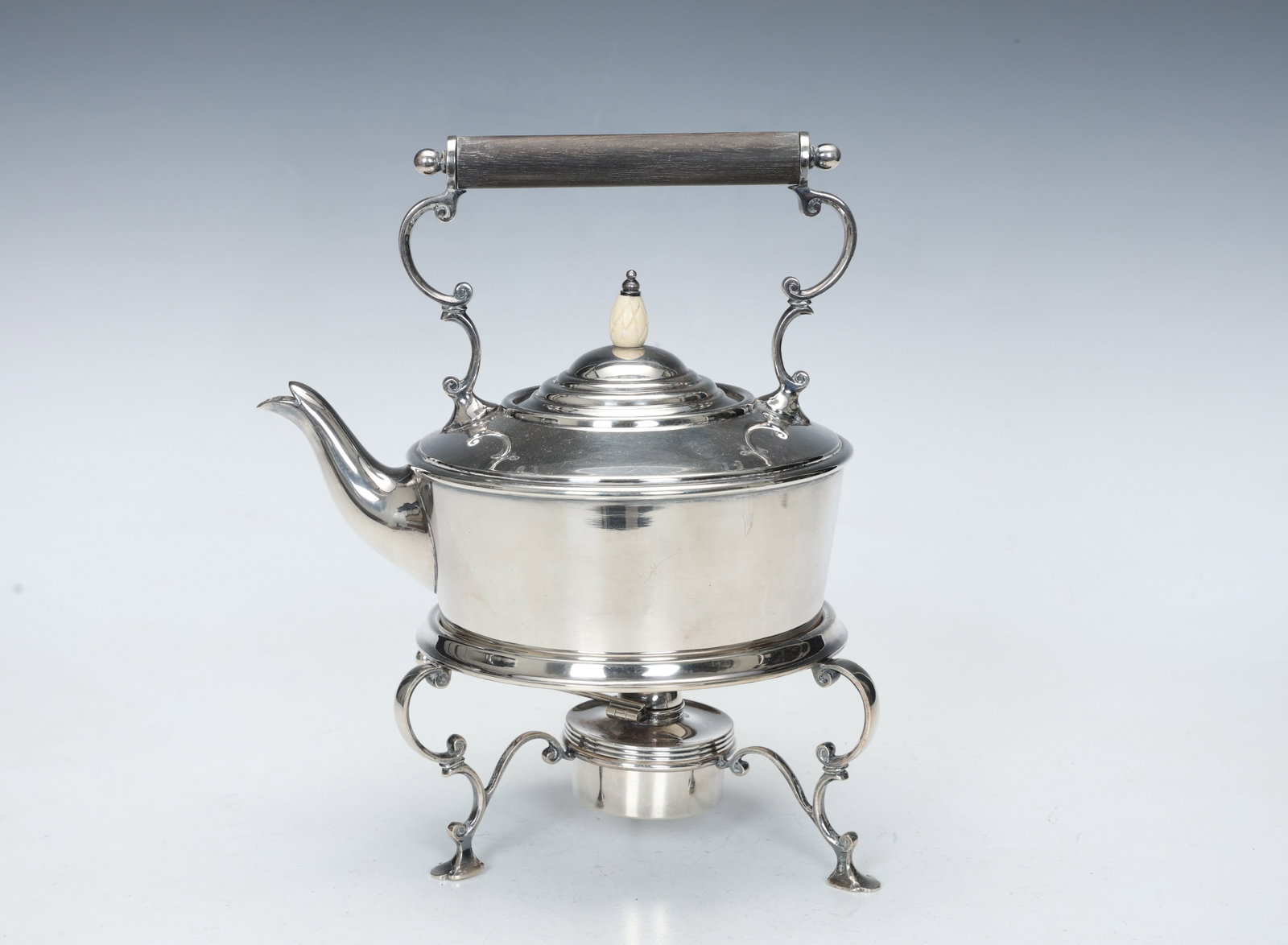 An Edwardian Style Silver Kettle Stand And Burner (1 of 7)
