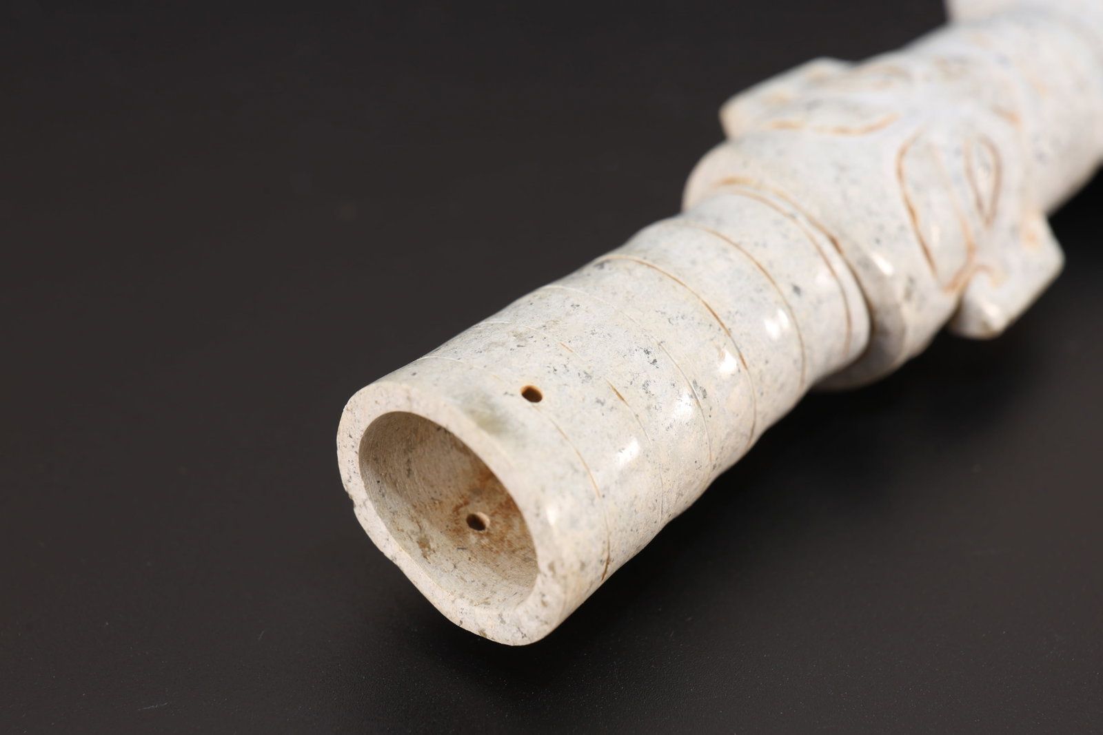 Jade Carved Beast Face Pattern Dagger - 9