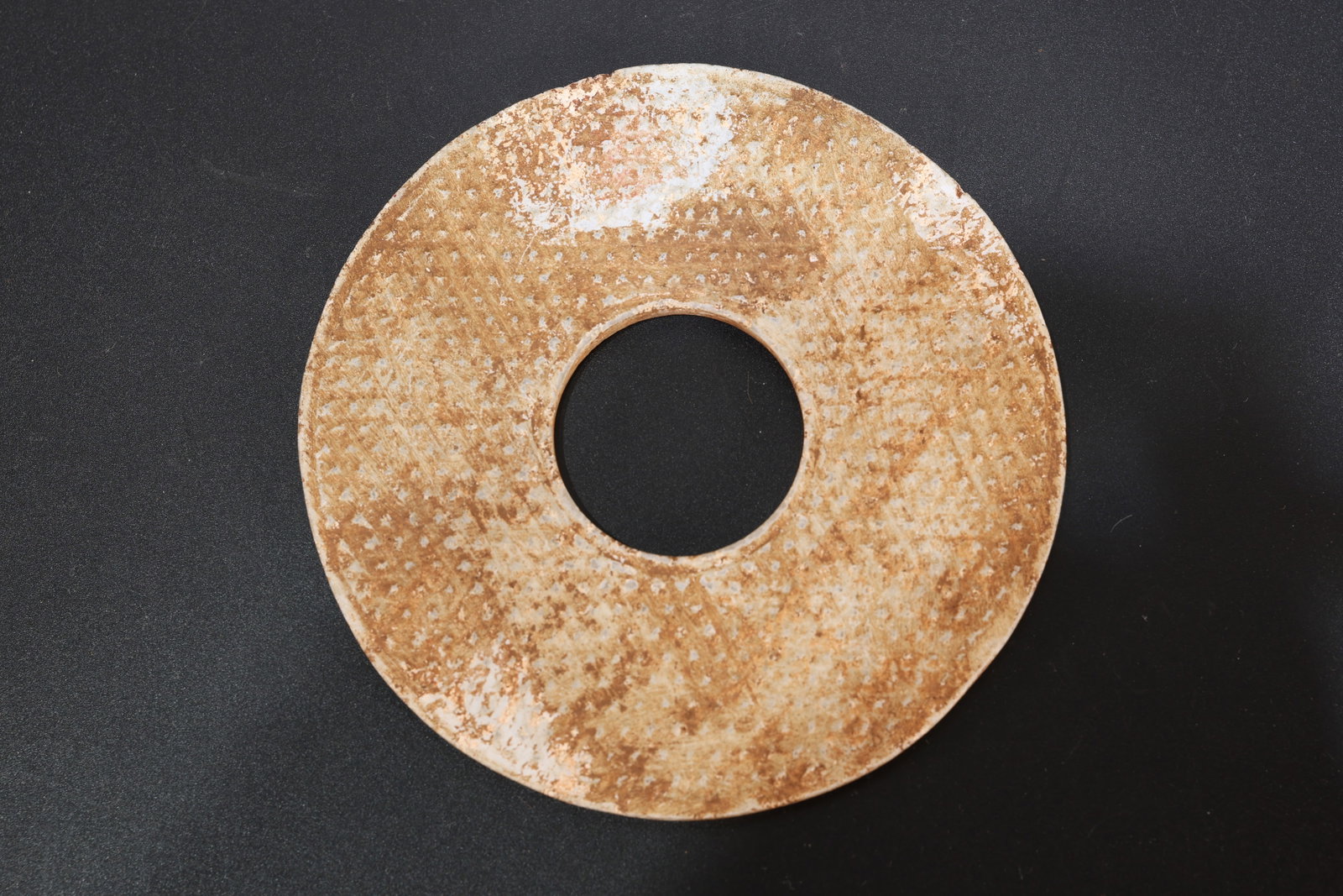 Jade Carved Cloud Pattern Bi - 5