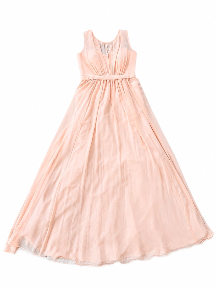 Jenny Yoo Collection Blush Pink Sleeveless Chiffon Bridesmaid Gown, Size 8 (1 of 4)