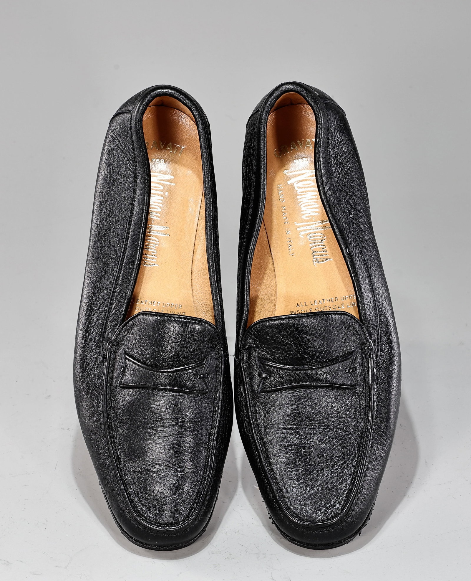 Gravati Black Leather Loafer Flats Size 9 M (1 of 6)