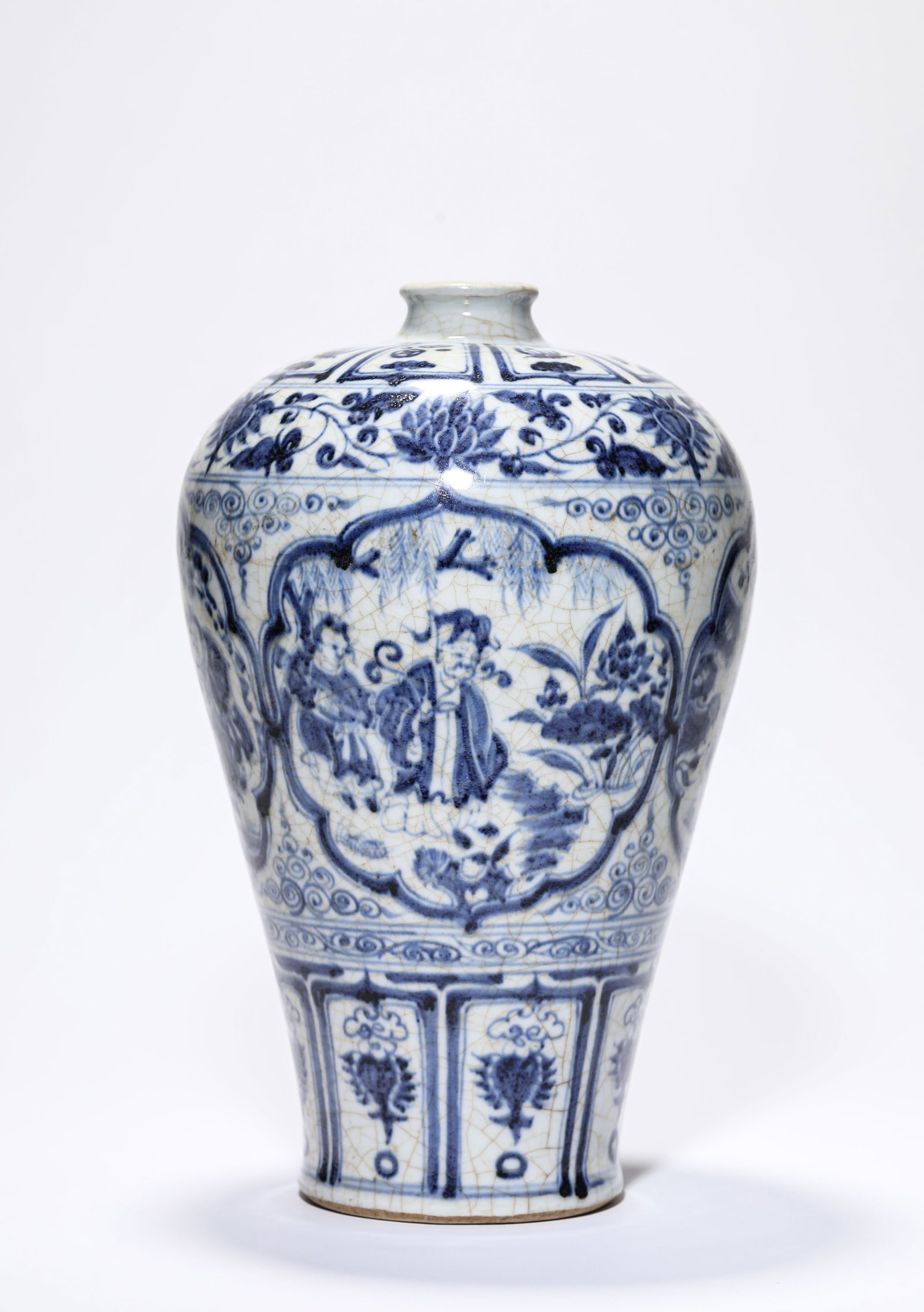 A BLUE AND WHITE NARRATIVE SCENE RESERVES MEIPING (1 of 6)