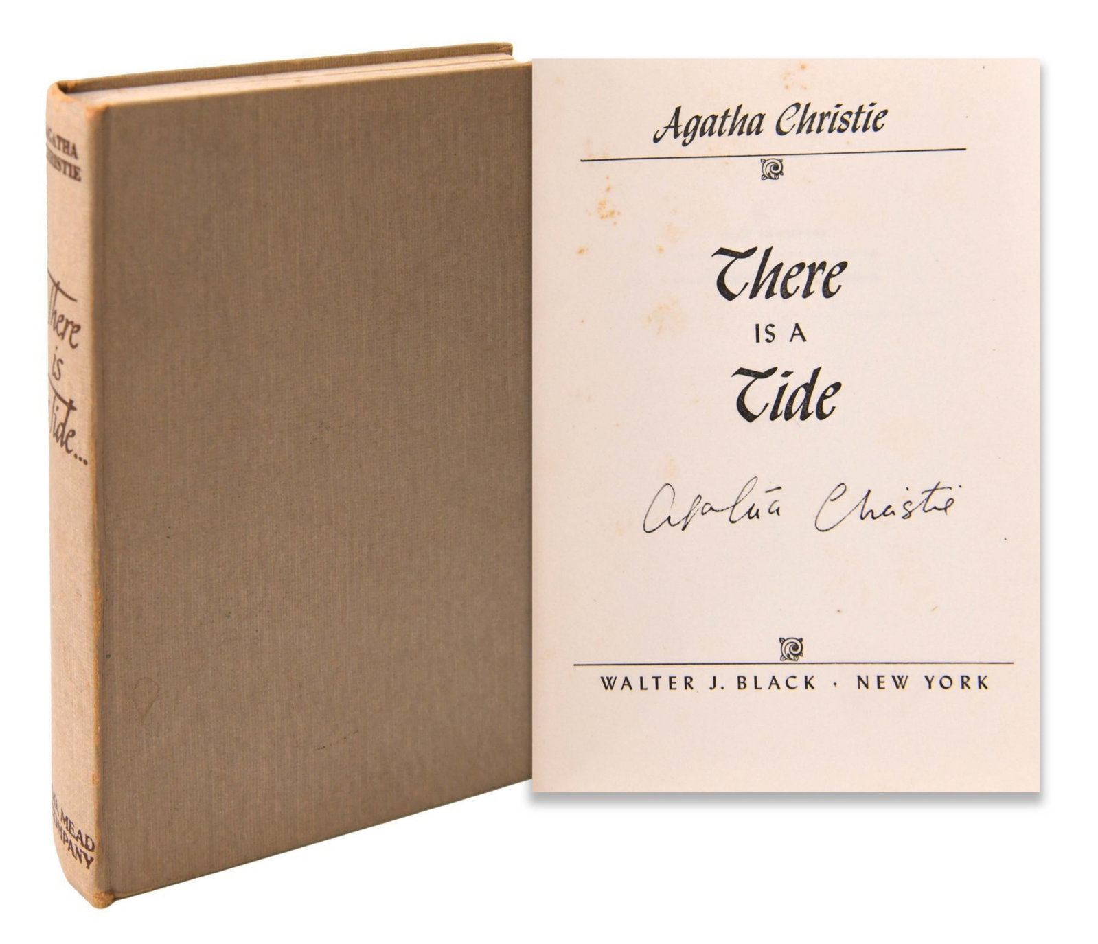 AGATHA CHRISTIE (1890-1976), SIGNED THERE IS A TIDE (1 of 4)