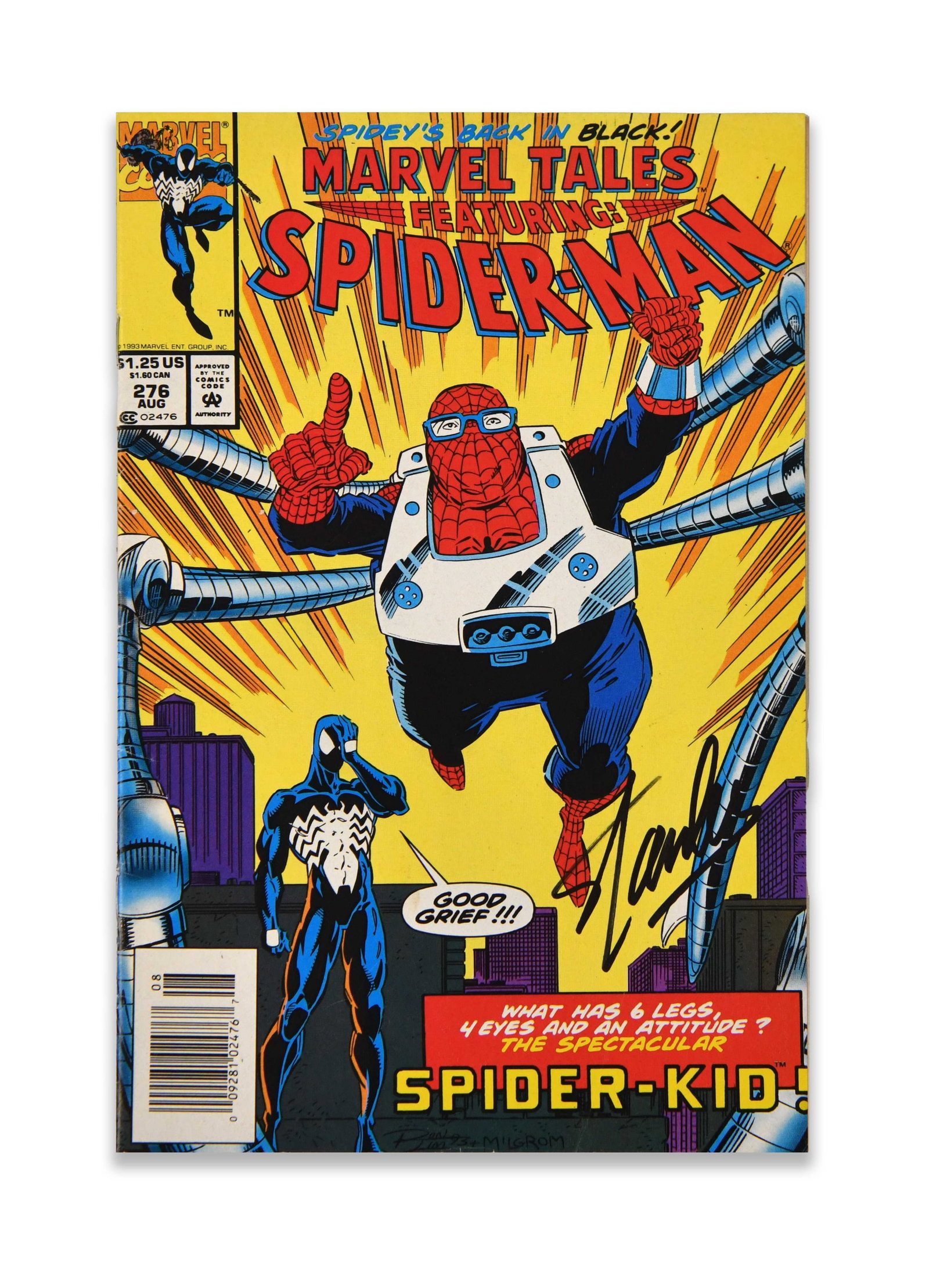 STAN LEE - SIGNED MARVEL TALES FEATURING SPIDER-MAN NO. 276 (MARVEL COMICS) (1 of 2)