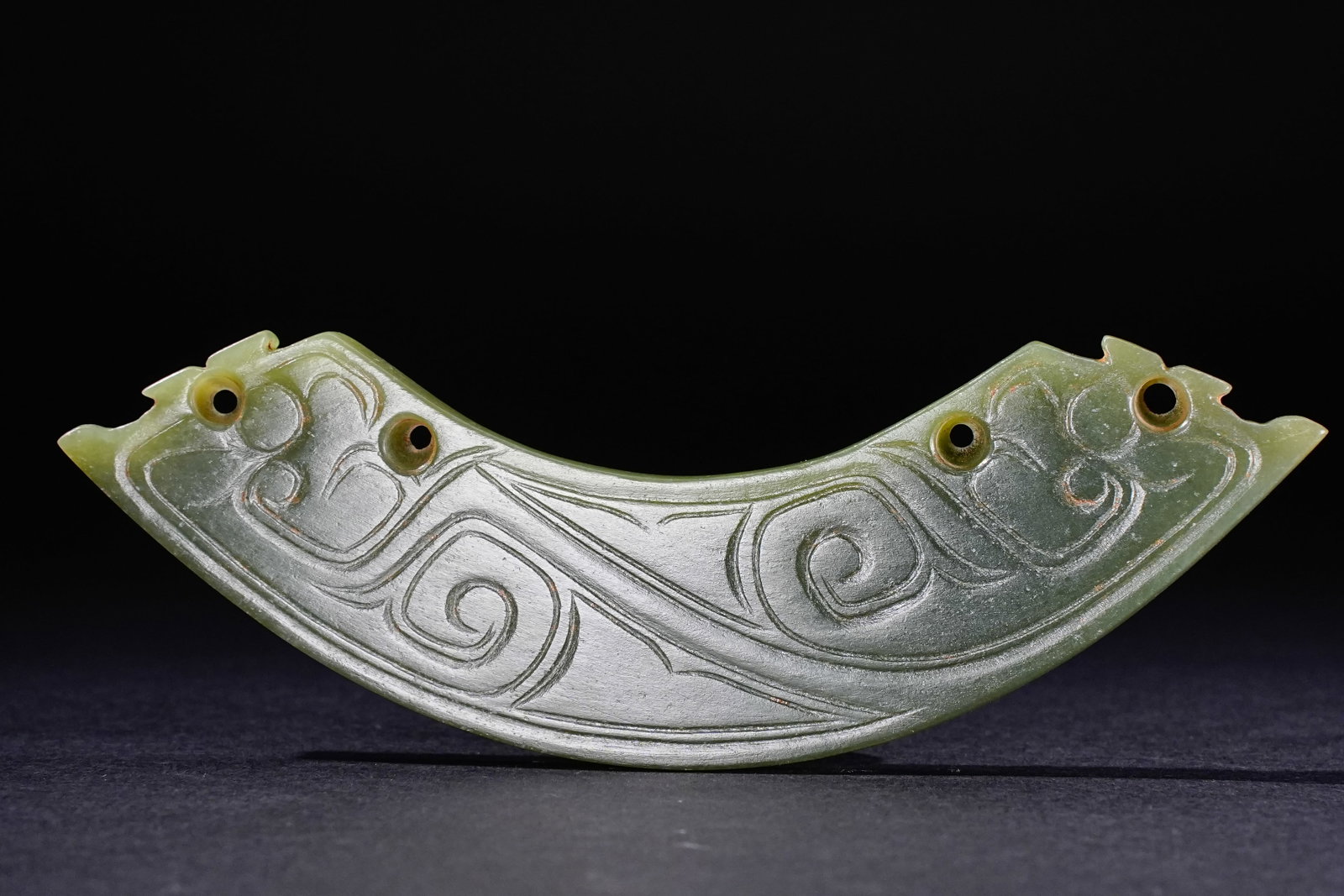 Jade Carved Phoenix Pattern Huang (1 of 9)