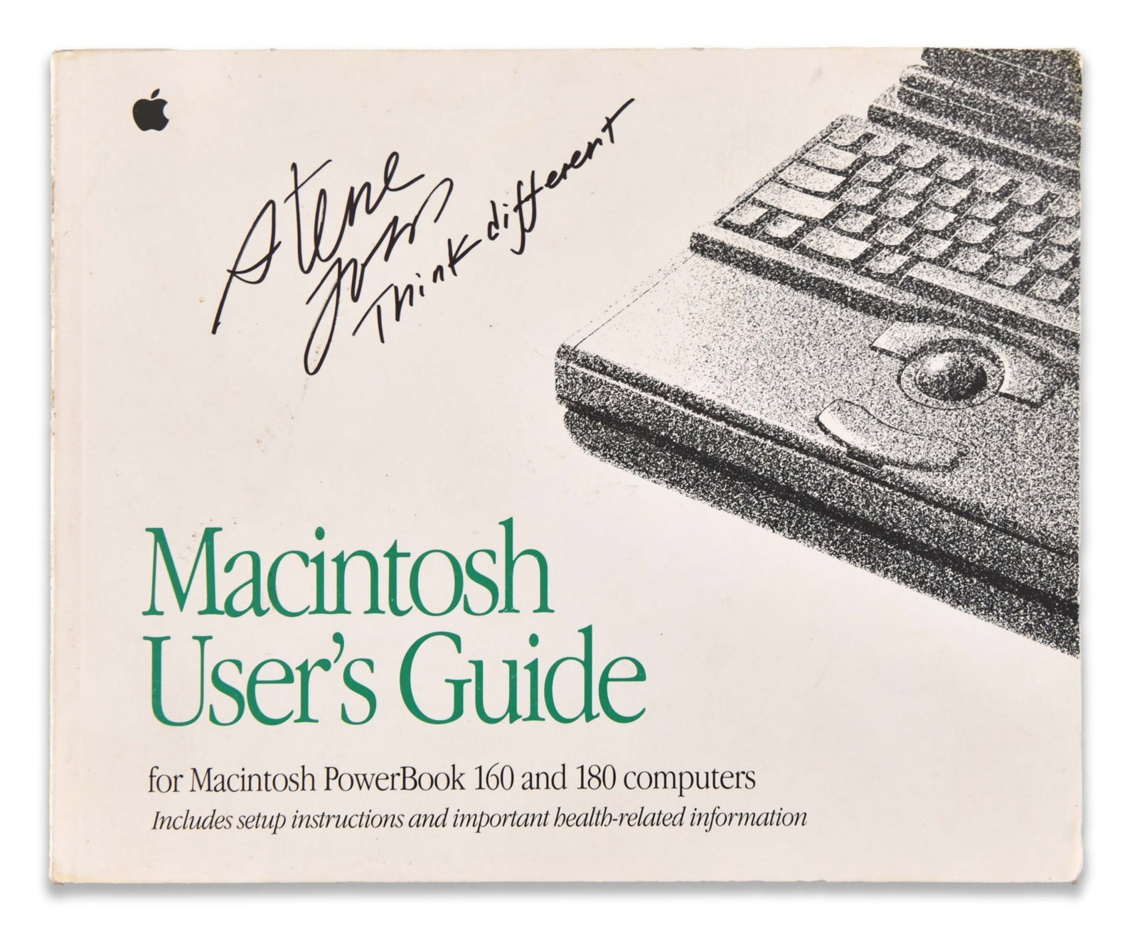 STEVE JOBS (1955-2011), SIGNED MACINTOSH USER'S GUIDE (1 of 3)