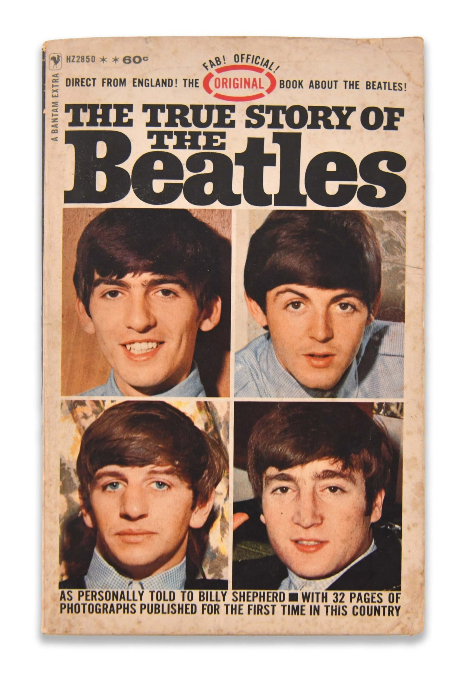 THE BEATLES, SIGNED THE TRUE STORY OF THE BEATLES PAPERBACK (1 of 3)