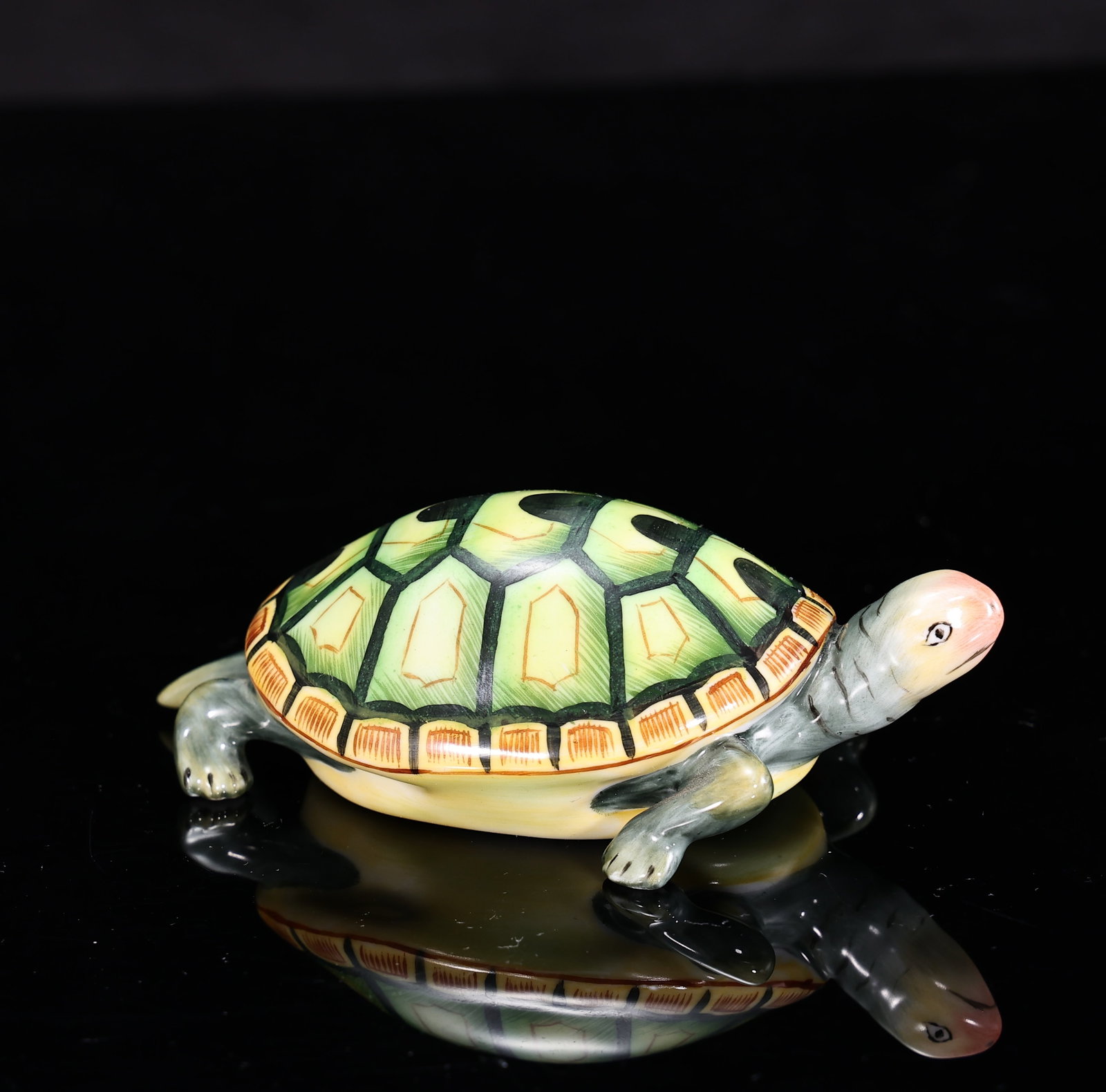 Herend Hungary Hand-Painted Porcelain Turtle Figurine (1 of 7)
