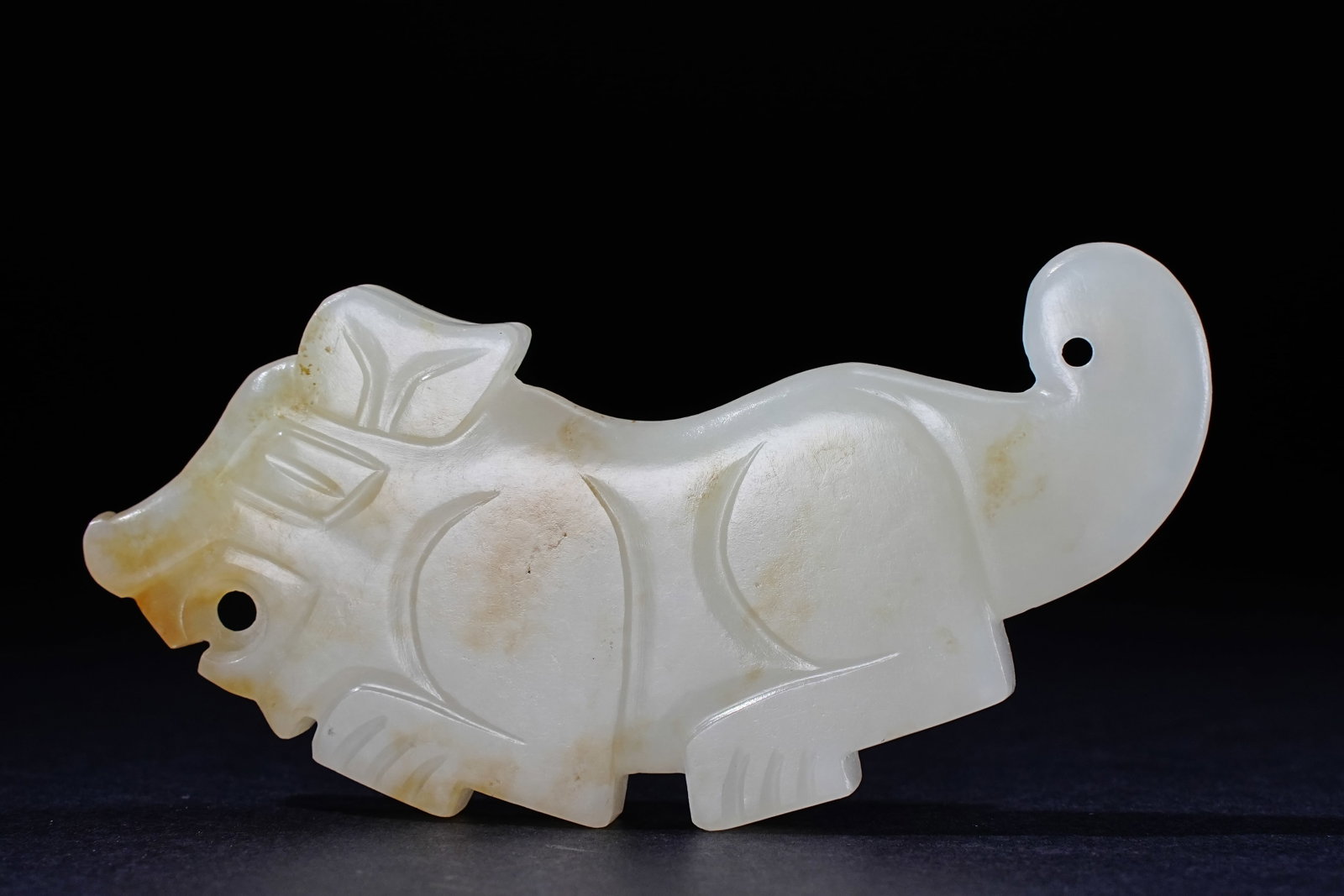 Jade Carved Tiger Shape Huang (1 of 10)