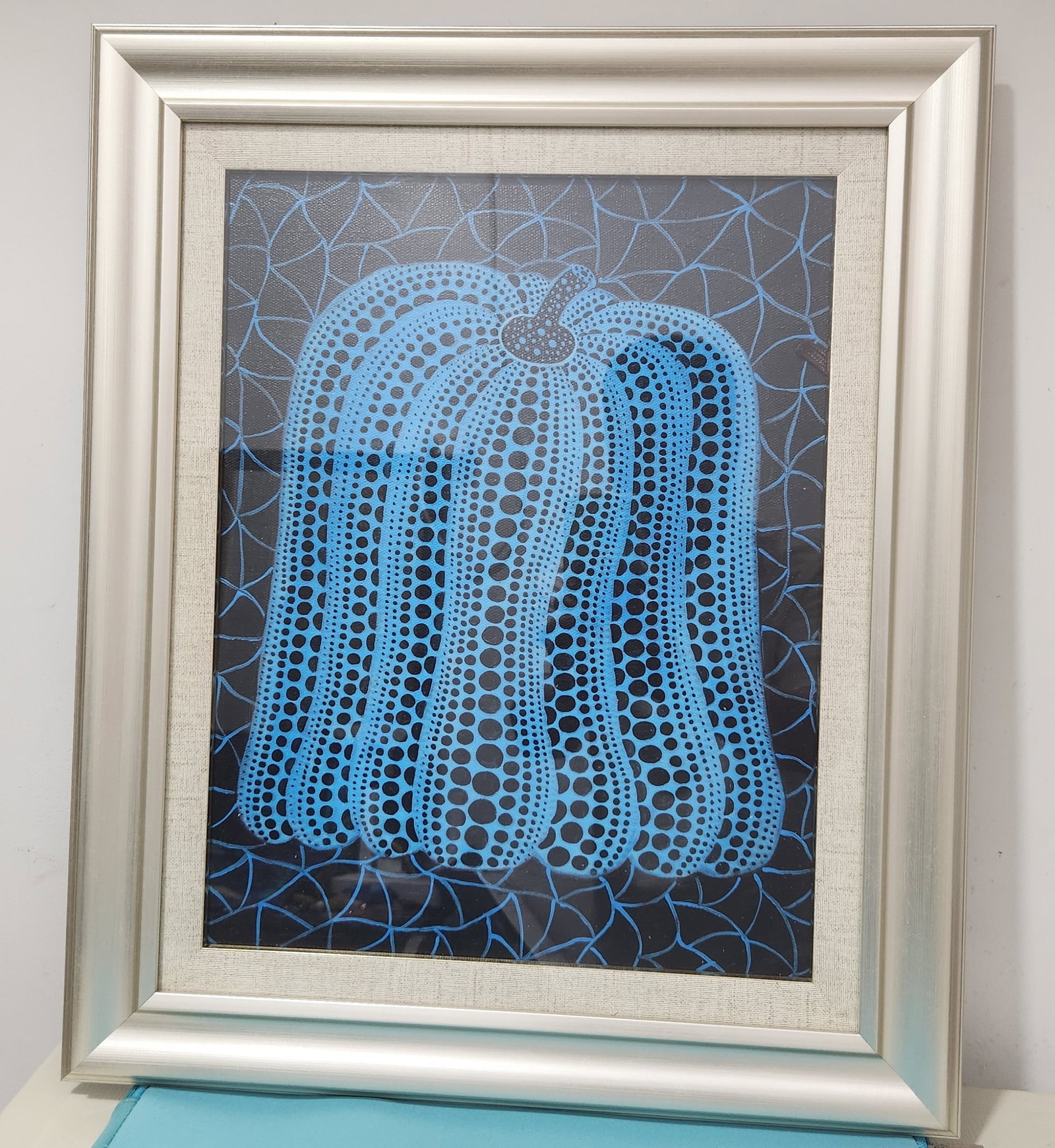 Drawing Pumpkin Oil Painting,Yayoi Kusama Mark: Drawing Pumpkin Oil Painting,Yayoi Kusama Mark (59 x 50cm)