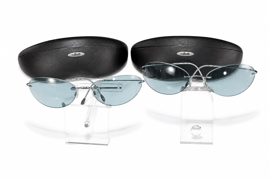 Two Pairs of Silhouette Rimless Sunglasses with Original Cases (1 of 6)