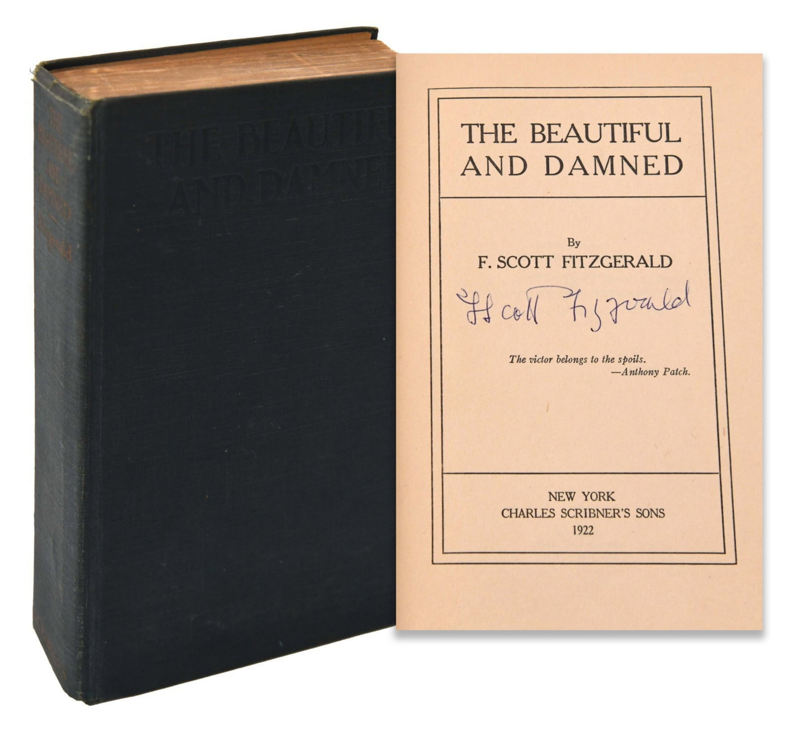 F. SCOTT FITZGERALD (1896-1940), SIGNED THE BEAUTIFUL AND DAMNED (1 of 4)