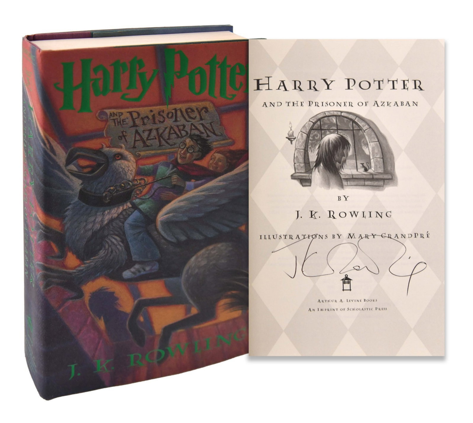 J. K. ROWLING (B. 1965), SIGNED HARRY POTTER AND THE PRISONER OF AZKABAN (1 of 2)