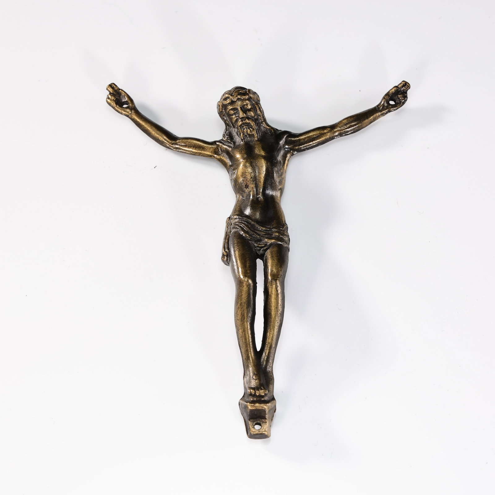 Cast Bronze Corpus of Christ Religious Crucifix (1 of 7)