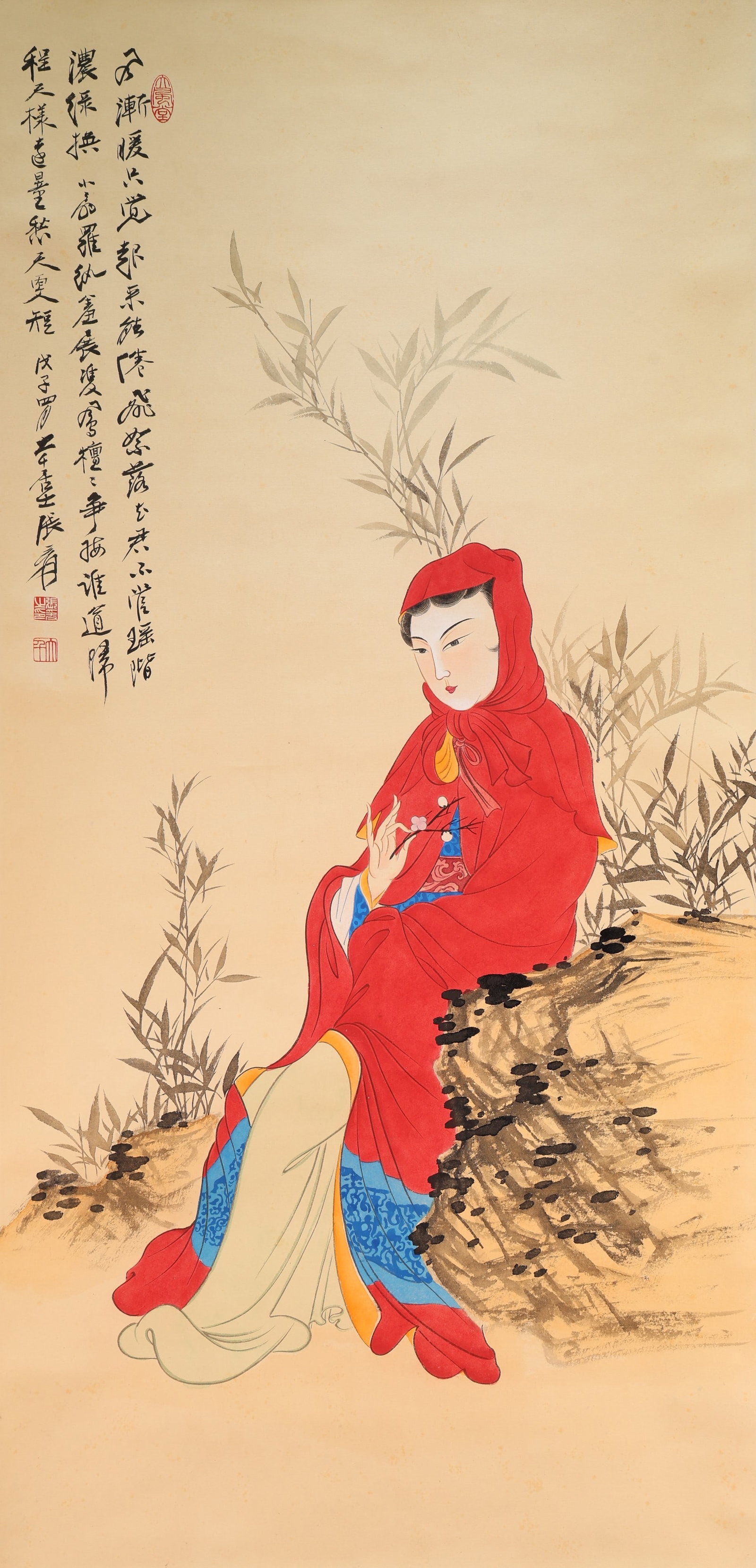 Chinese Drawing Beauty Painting,Zhang Daqian Mark (1 of 10)