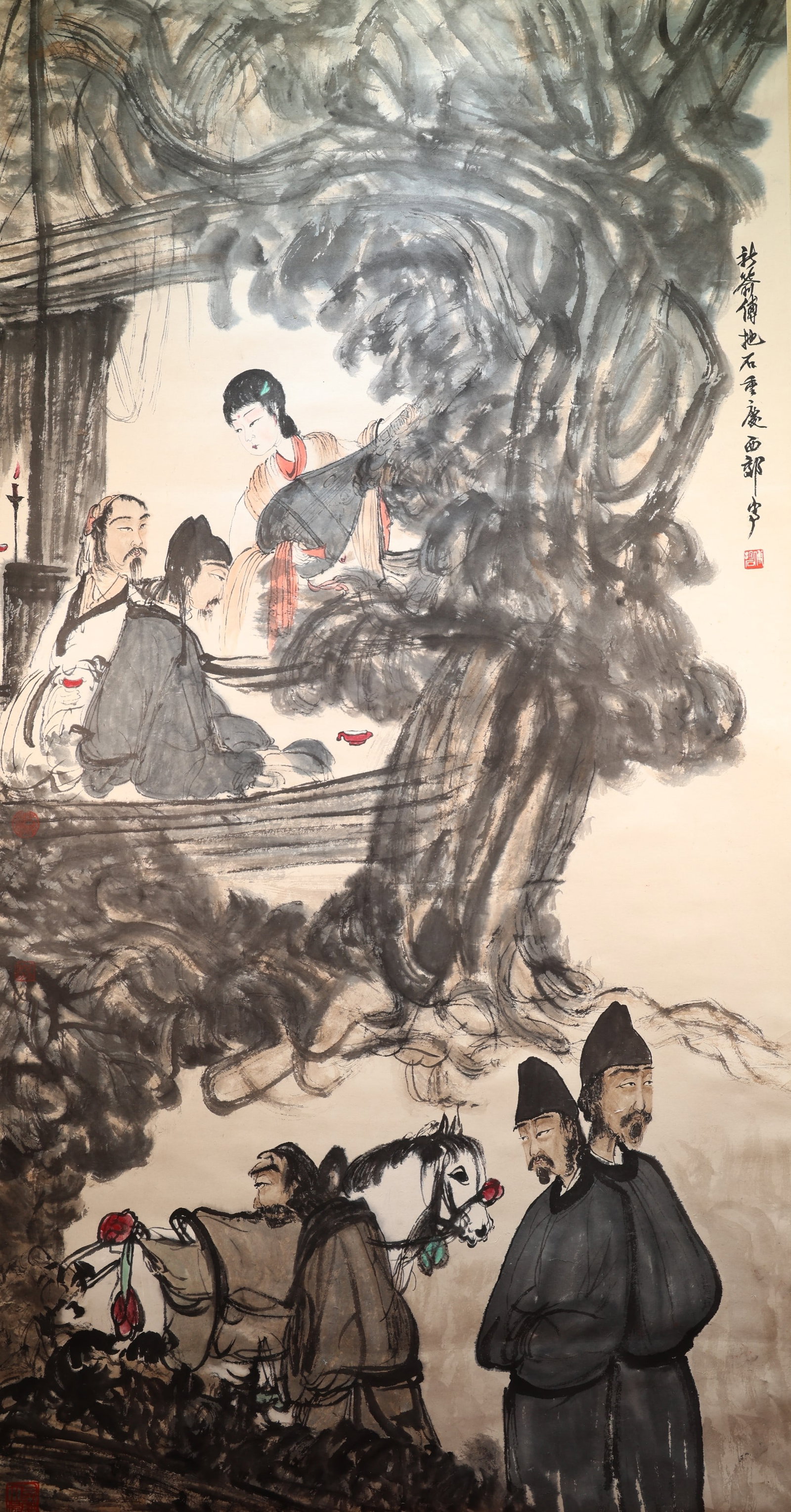 Chinese Drawing Character Painting,Fu Baoshi Mark (1 of 9)