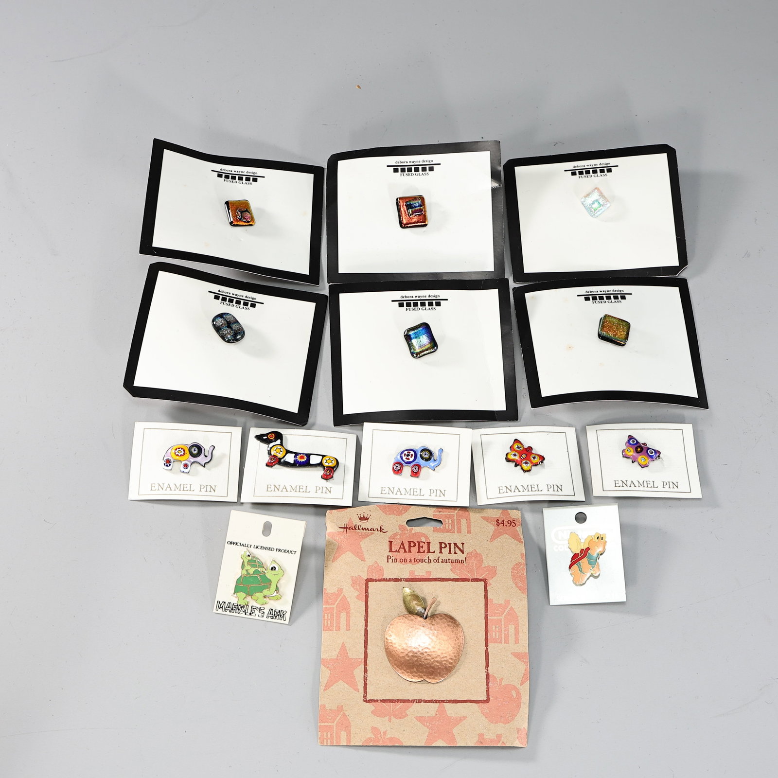 Artisan Fused Glass and Enamel Pins,Turtle Pins, Lapel Pin (1 of 7)