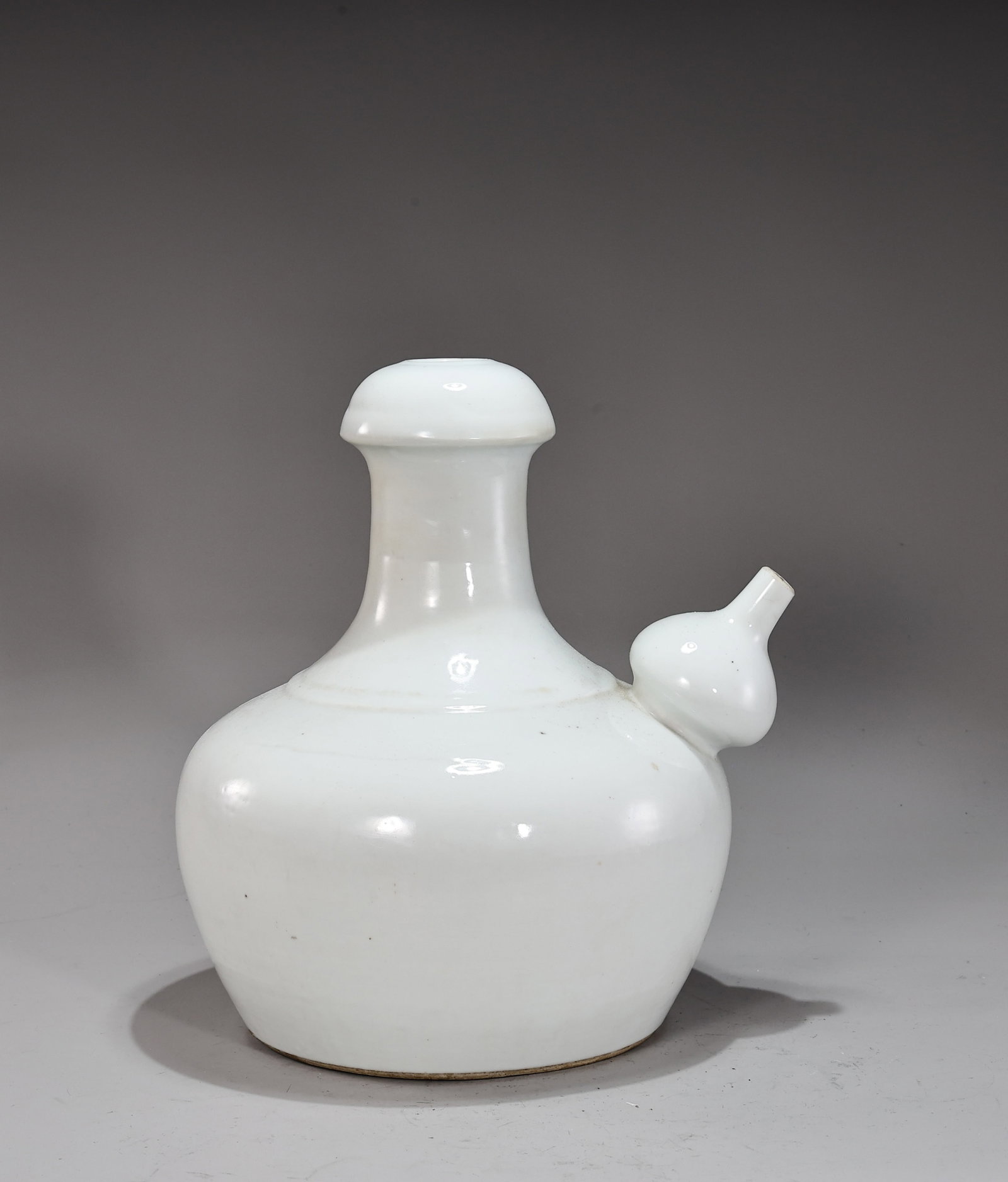 Chinese White Glazed Porcelain Kendi Ewer (1 of 7)